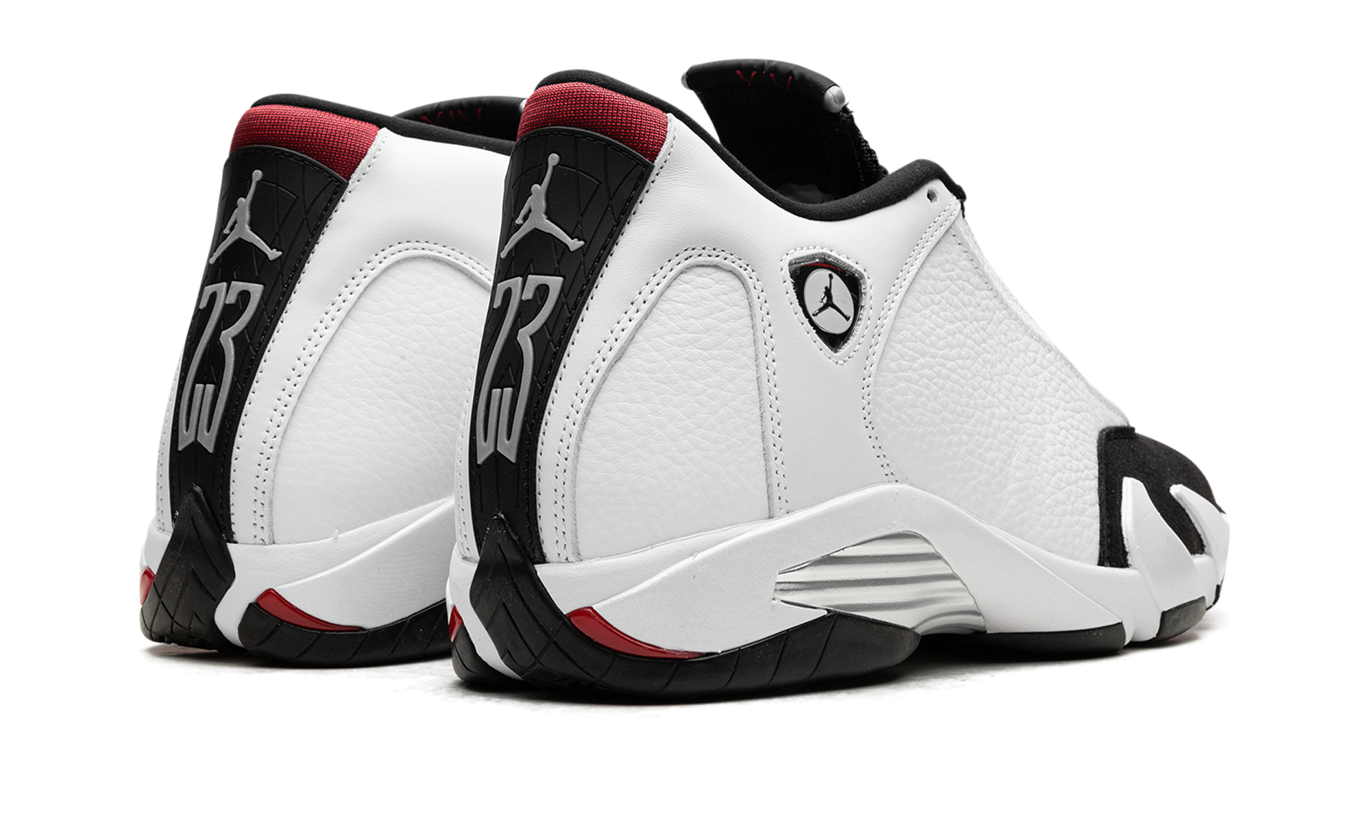 jordan 14 retro black toe 2024+487471-160+diagnol right behind view