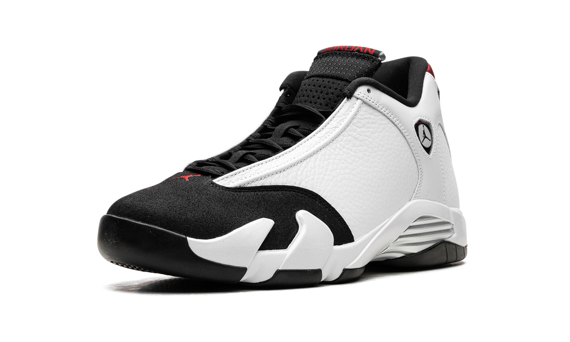 jordan 14 retro black toe 2024+487471-160+left diagnol single view