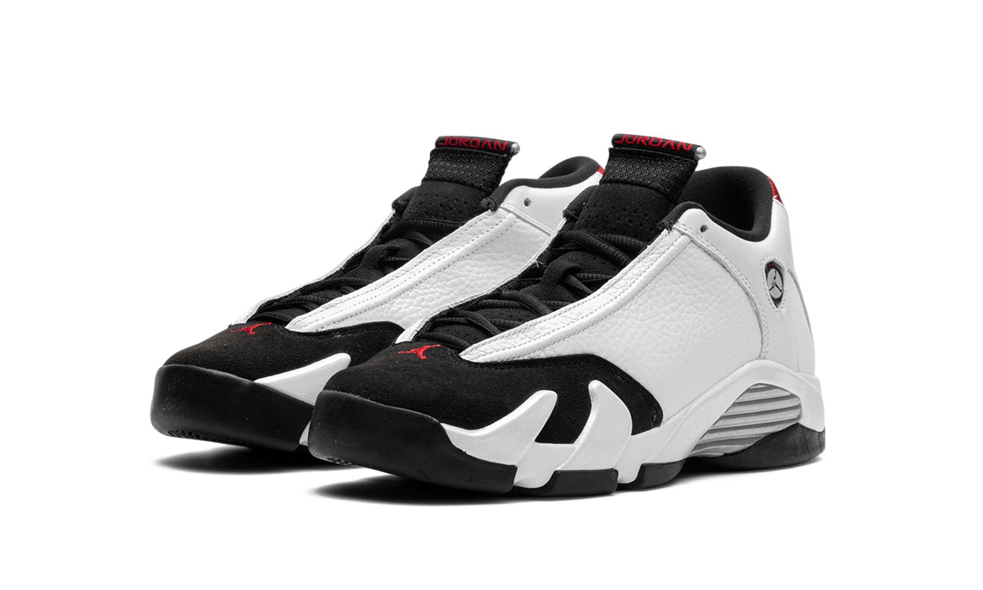 jordan 14 retro black toe 2024 gs+487524-160+diagnol left view