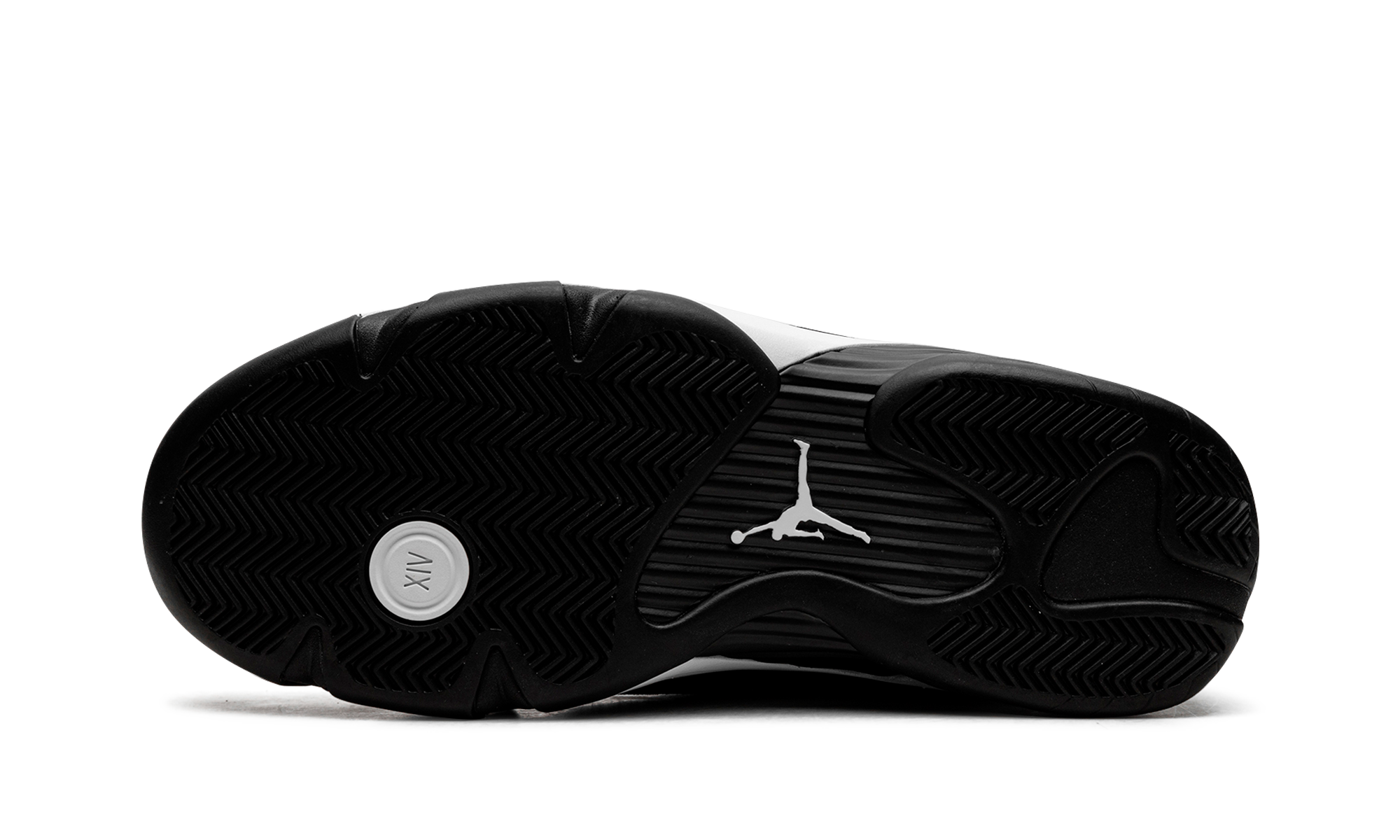 jordan 14 retro black white+487471-016+bottom view