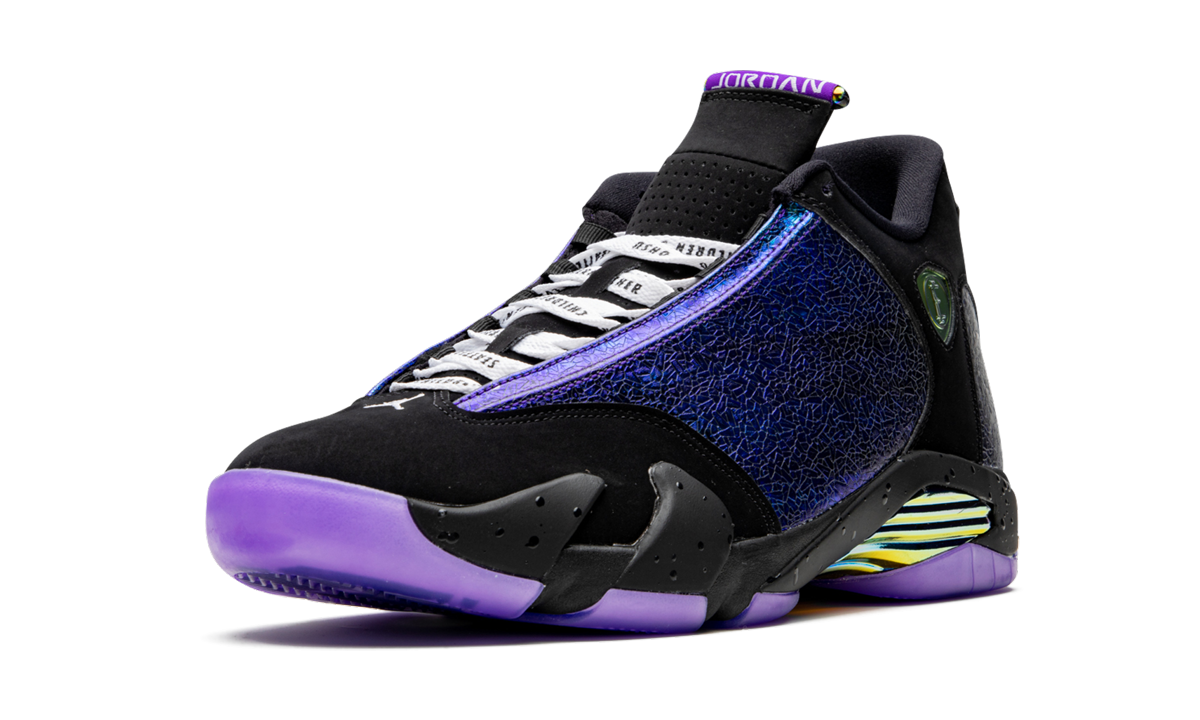 jordan 14 retro doernbecher 2019+CV2469-001+left diagnol single view