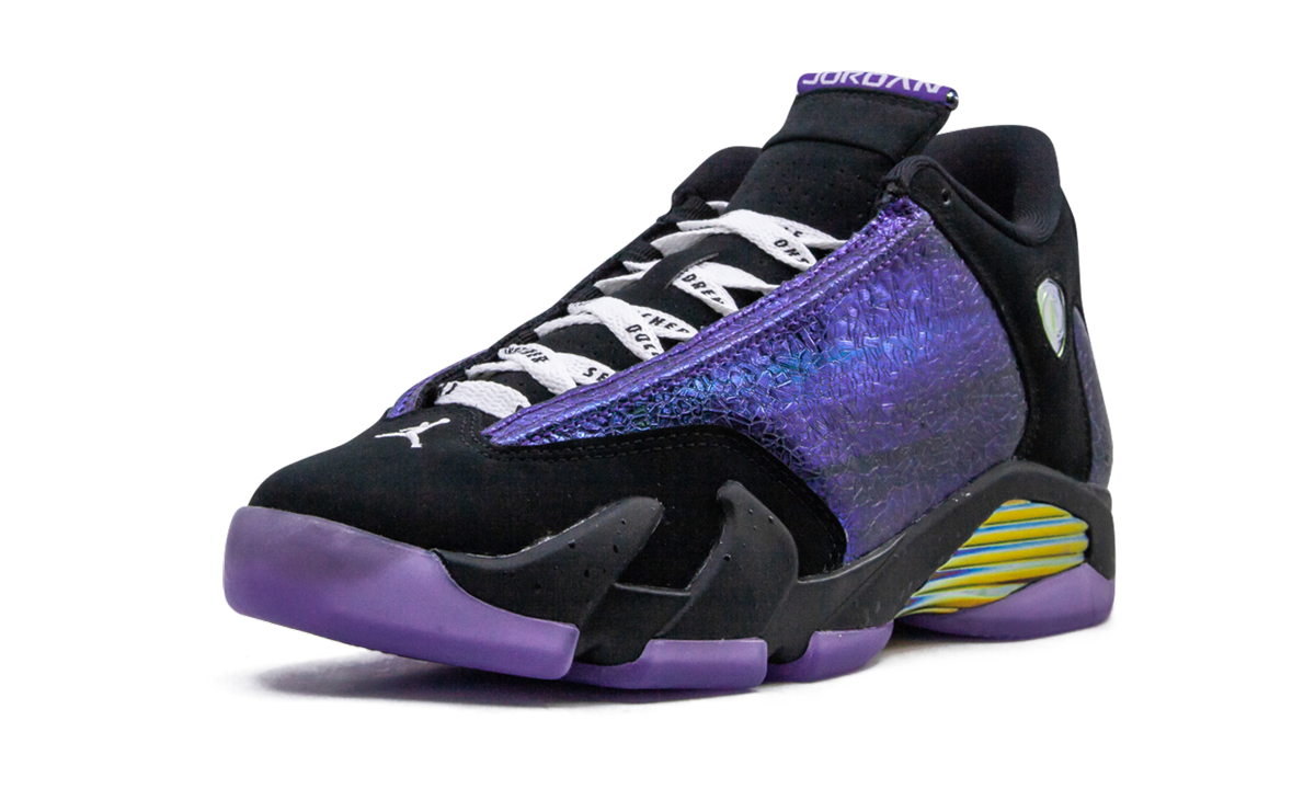 jordan 14 retro doernbecher 2019 gs+CV2470-001+left diagnol single view