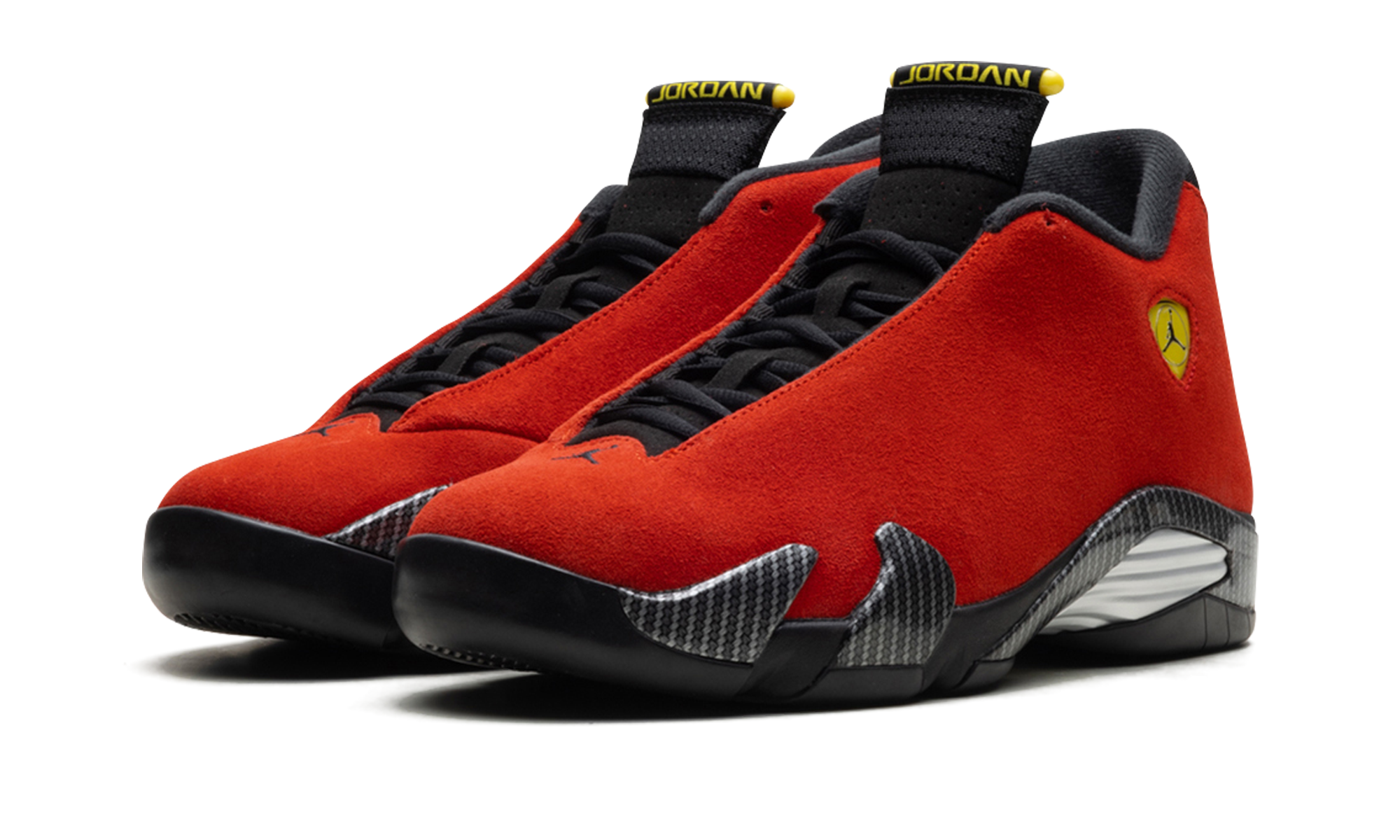 jordan 14 retro ferrari 2025+IF5015-600+diagnol left view