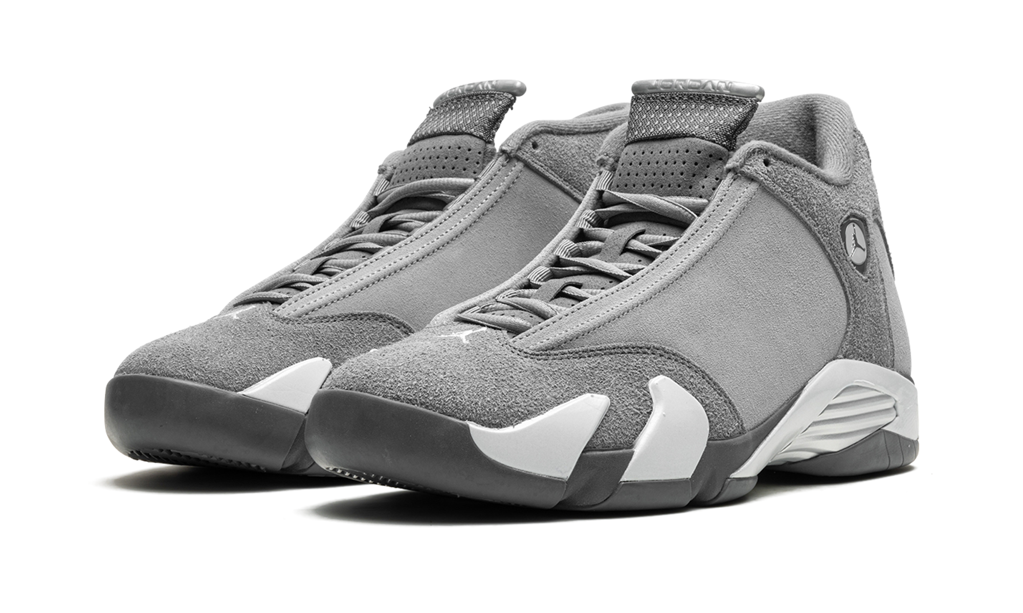 jordan 14 retro flint grey+FJ3460-012+diagnol left view