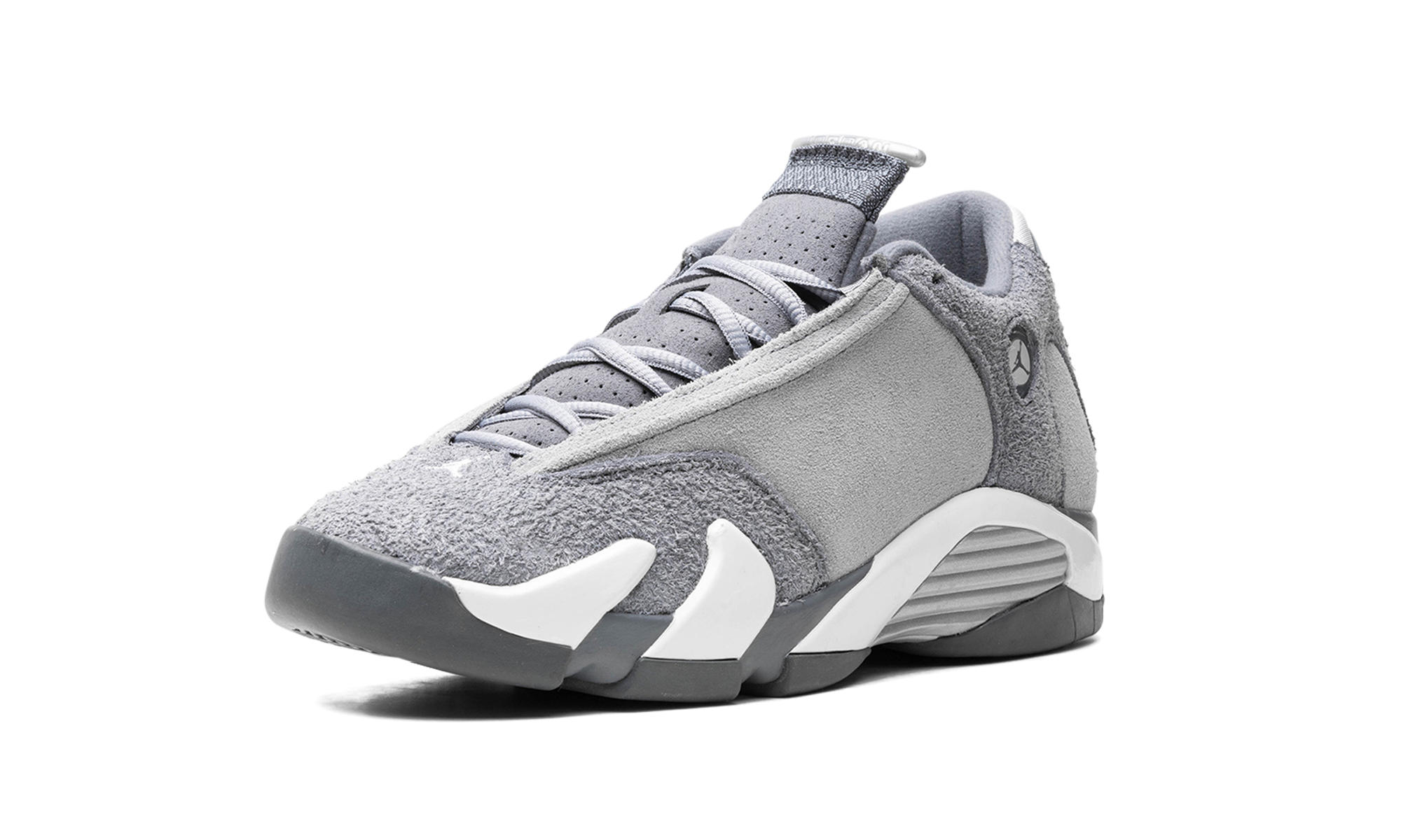 jordan 14 retro flint grey gs+FQ8165-012+left diagnol single view