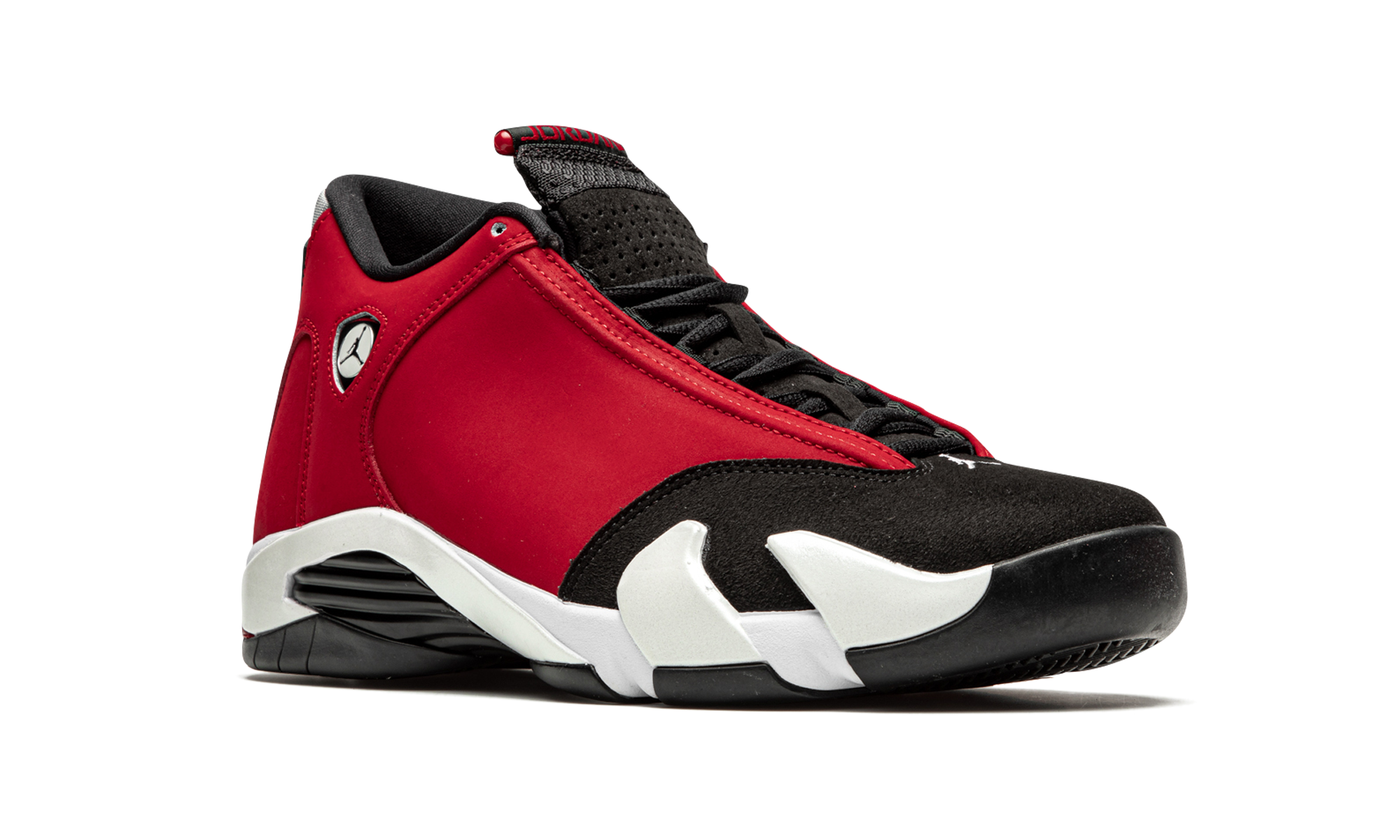 jordan 14 retro gym red toro+487471-006+diagnol right view
