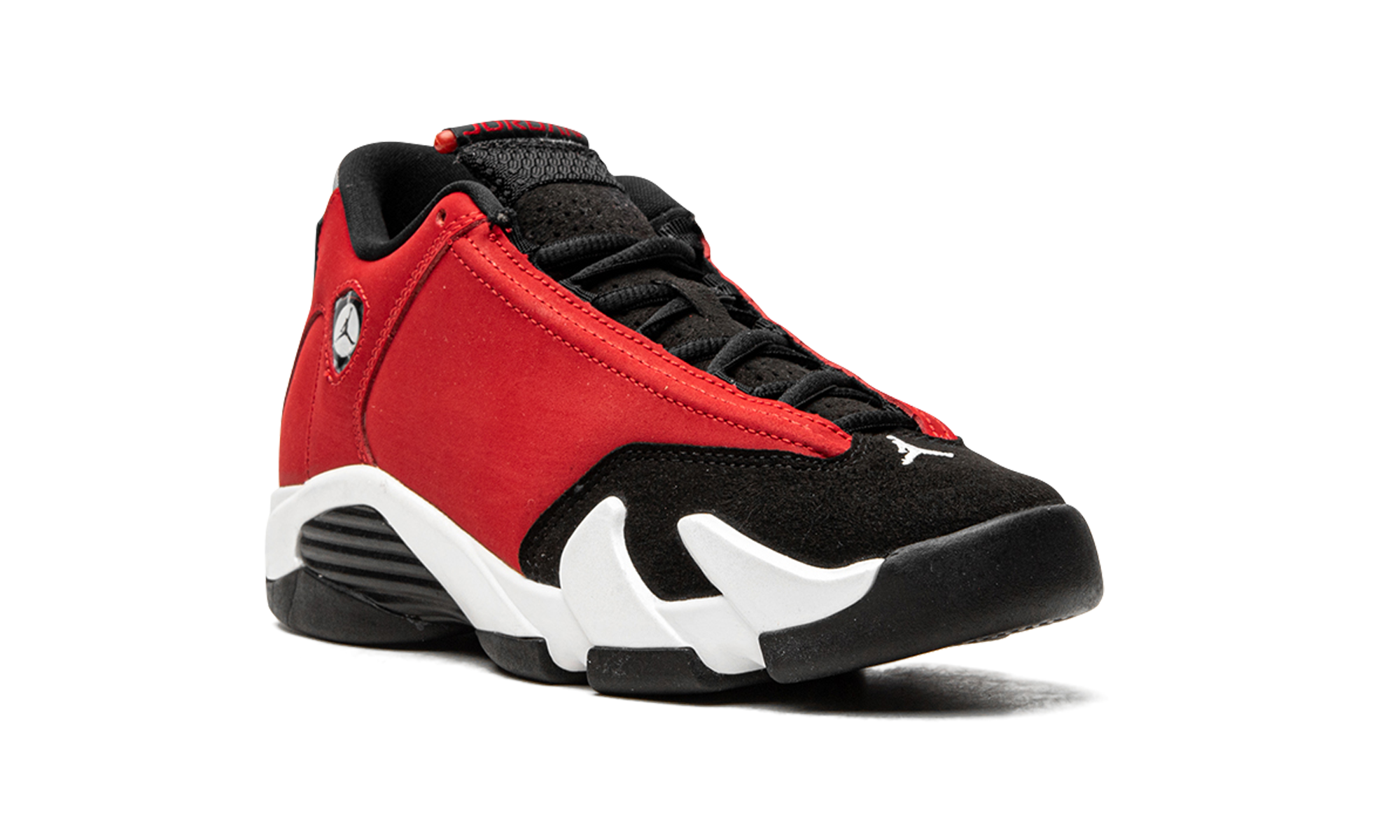 jordan 14 retro gym red toro gs+487524-006+diagnol right view