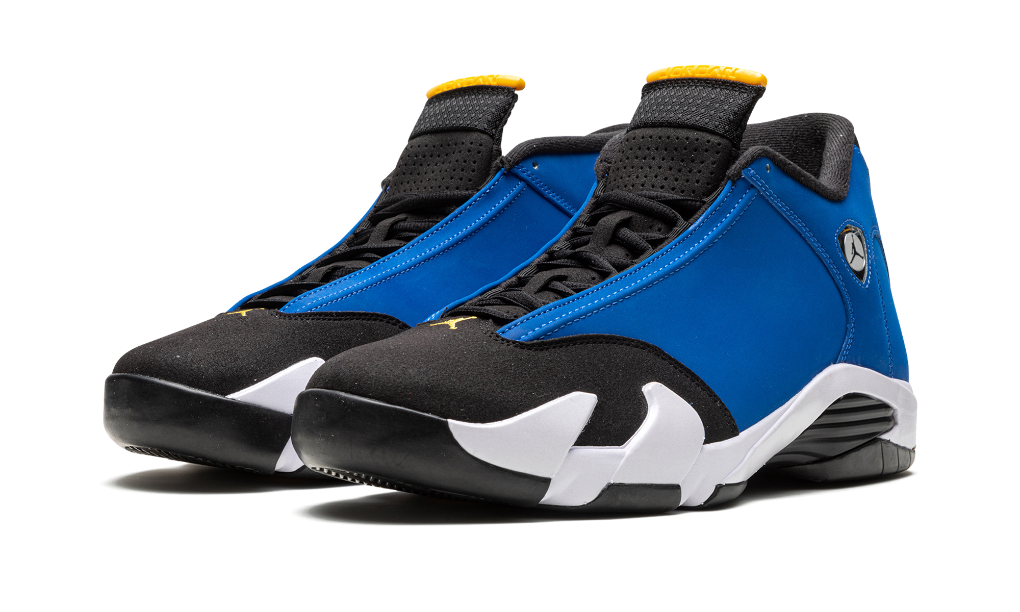 jordan 14 retro laney 2023+487471-407+diagnol left view