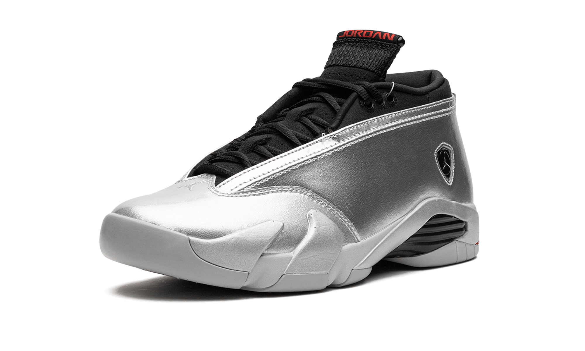 jordan 14 retro metallic silver women s+DH4121-060+left diagnol single view