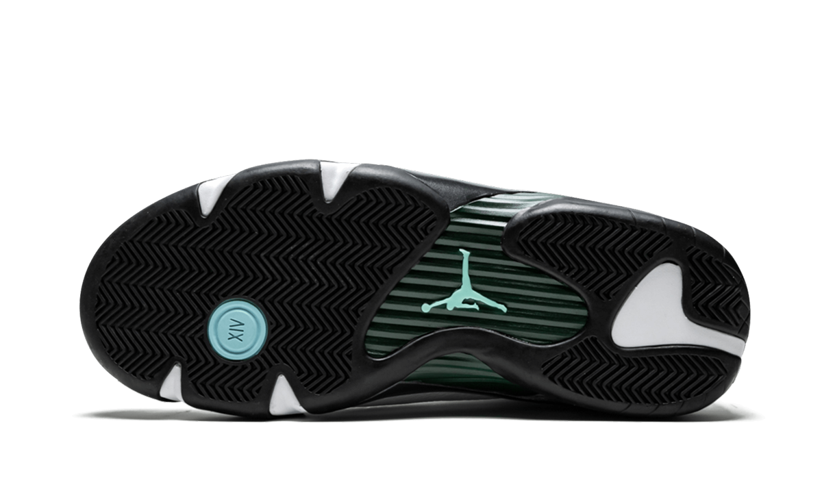 jordan 14 retro oxidized green 2016+487471-106+bottom view
