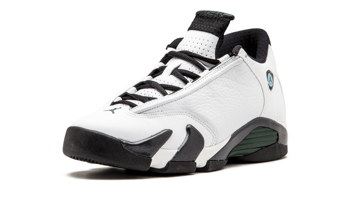 jordan 14 retro oxidized green 2016 gs+487524-106+left diagnol single view