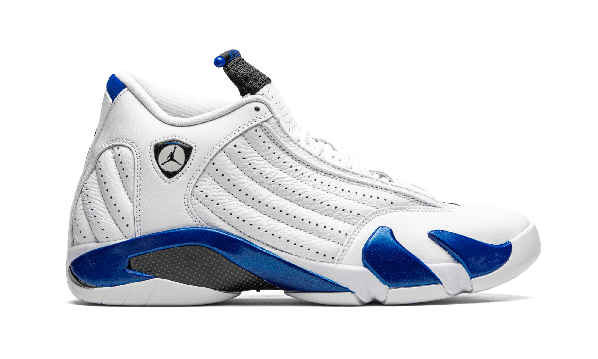 jordan 14 retro white hyper royal+487471-104+right view