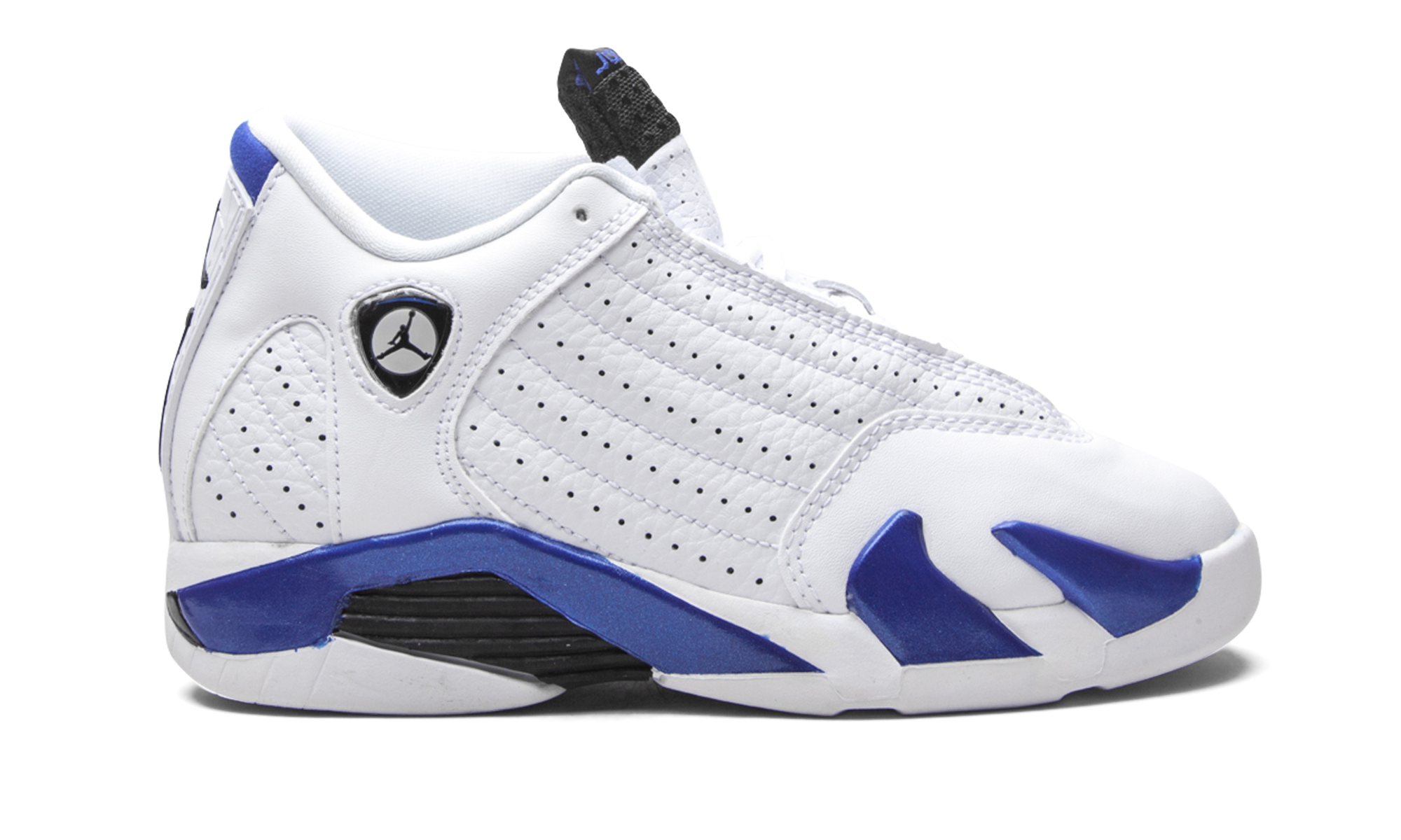 jordan 14 retro white hyper royal ps+312092-104+right view