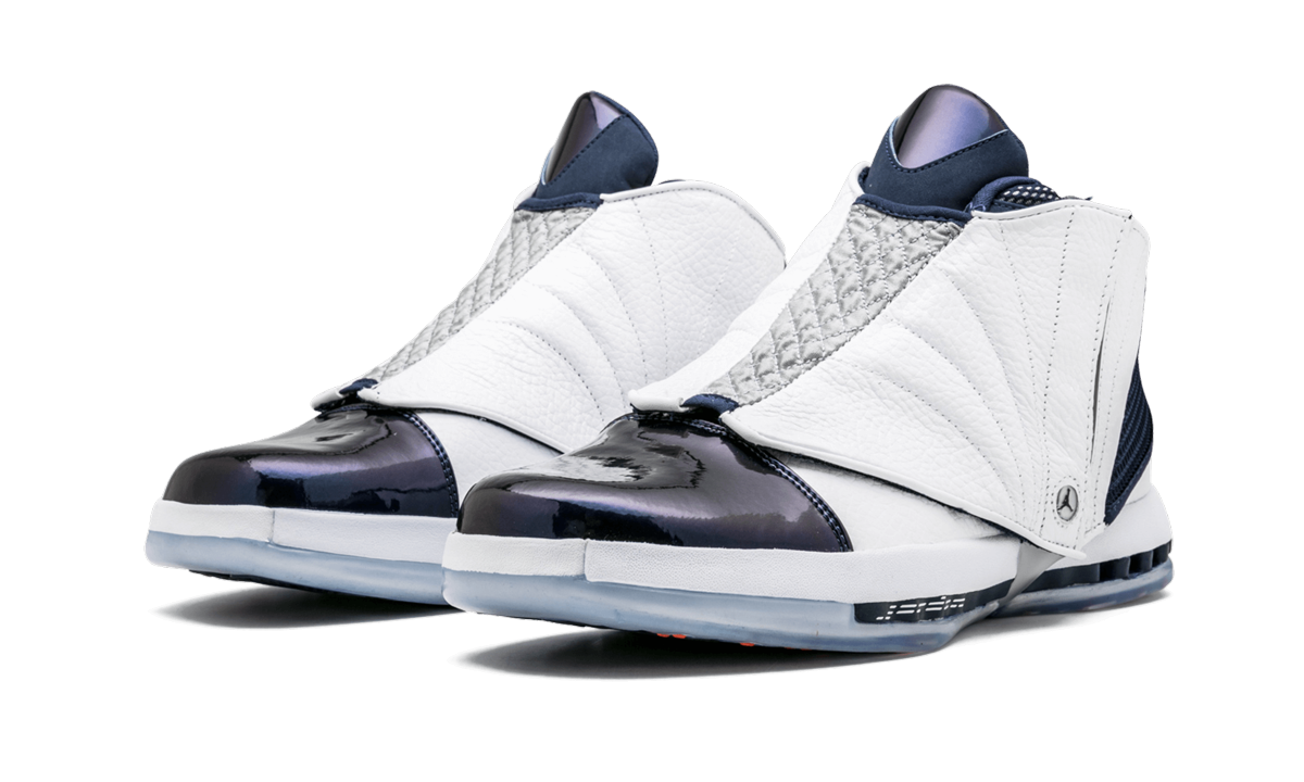 jordan 16 retro midnight navy 2016+683075-106+diagnol left view