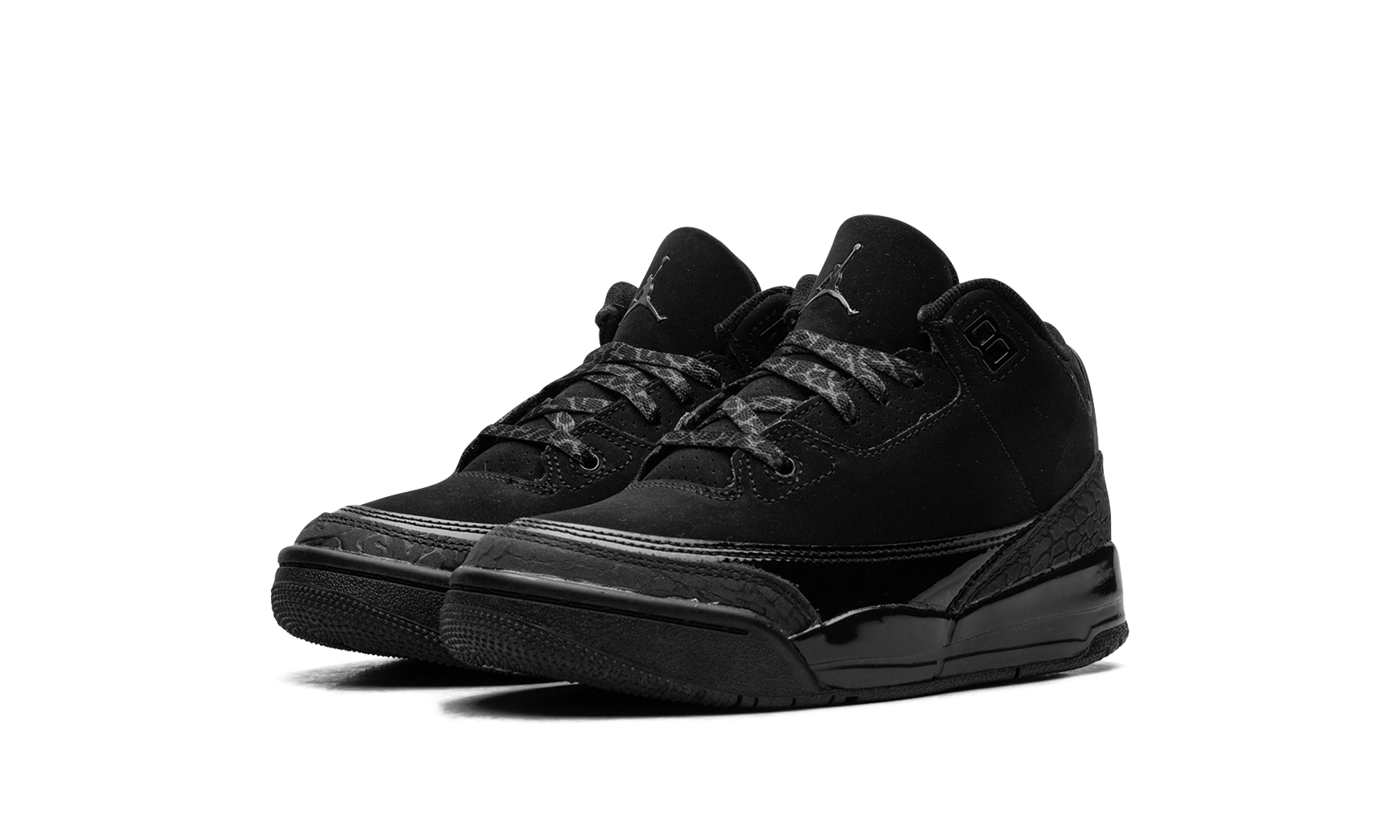 jordan 3 retro black cat 2025 ps+DM0966-001+diagnol left view