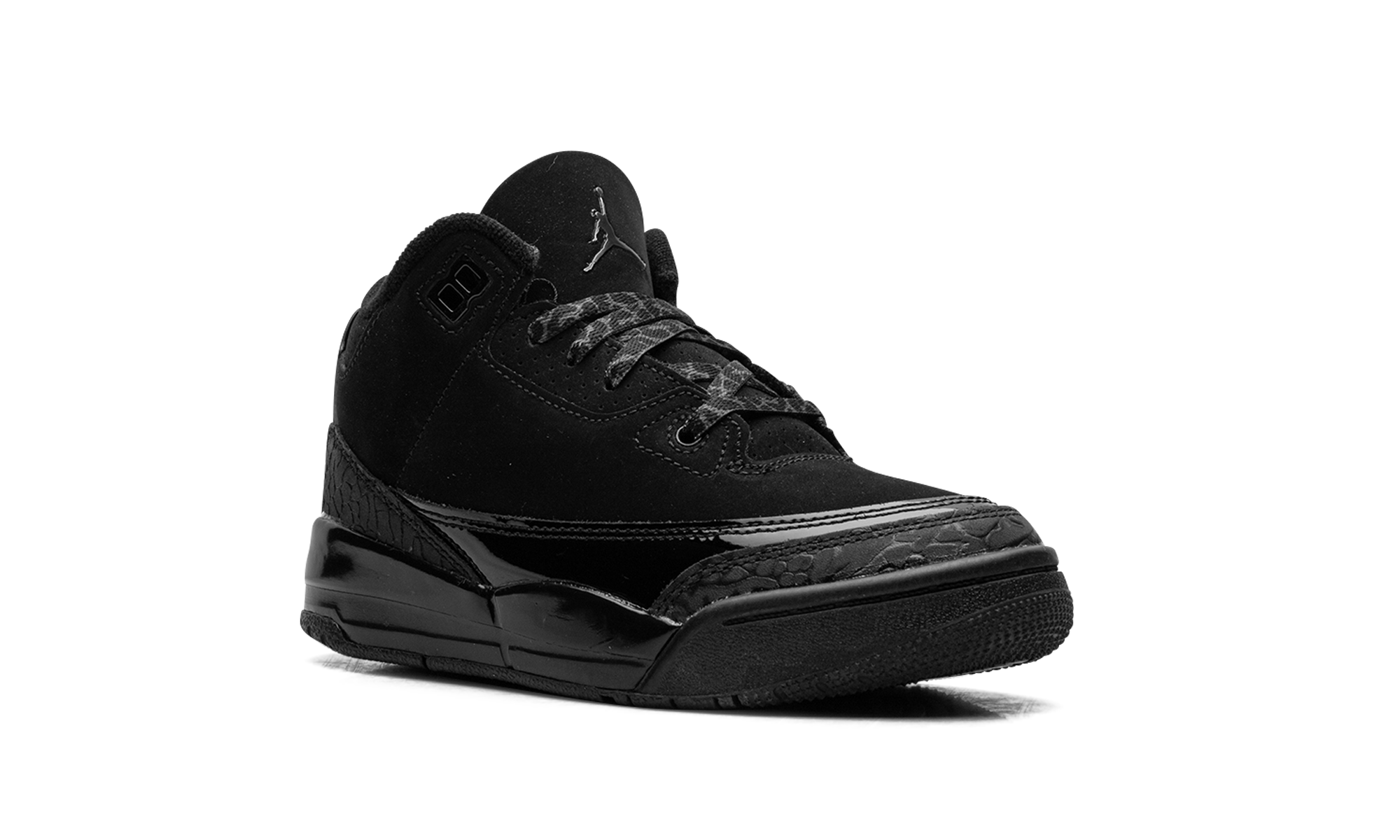 jordan 3 retro black cat 2025 ps+DM0966-001+diagnol right view