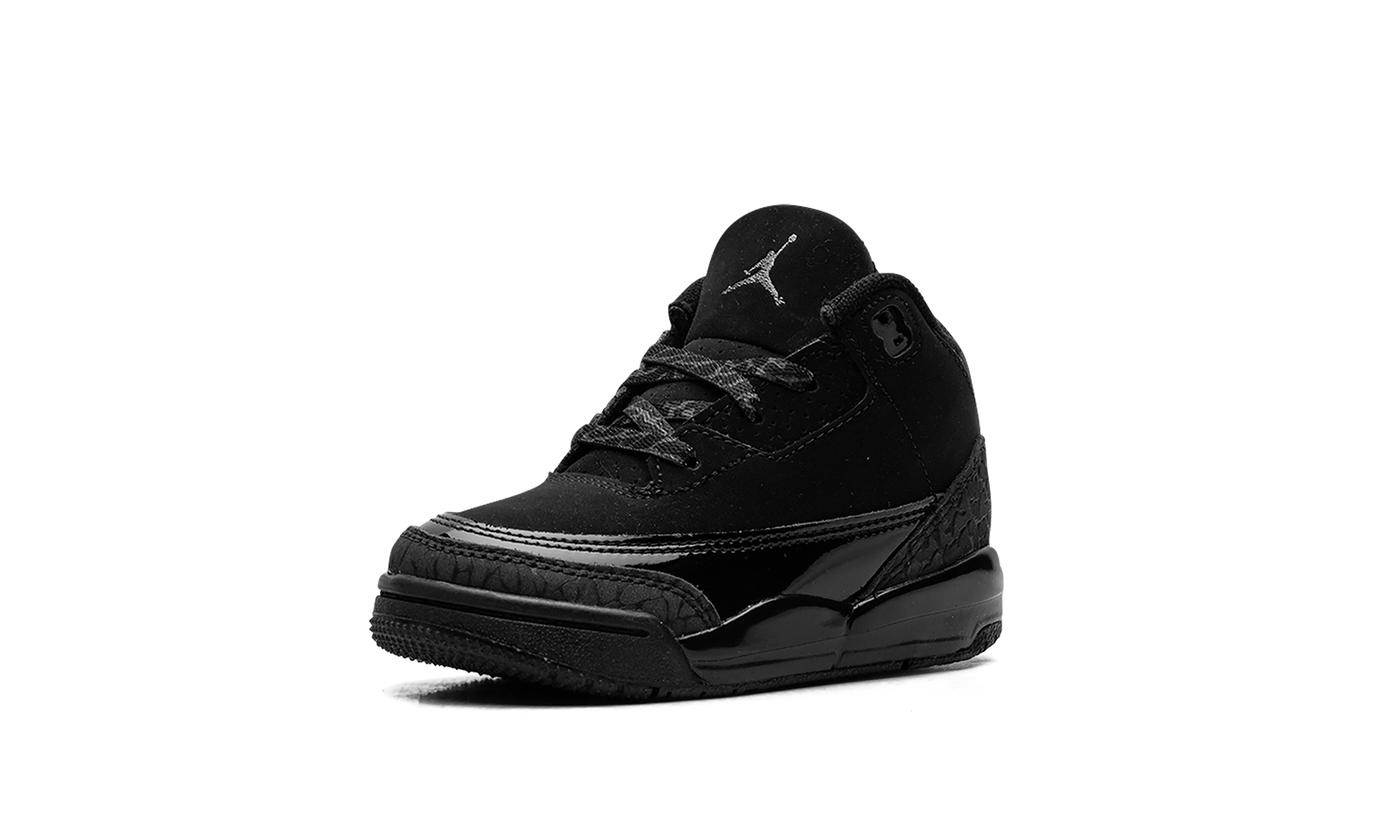 jordan 3 retro black cat 2025 td+DM0968-001+left diagnol single view