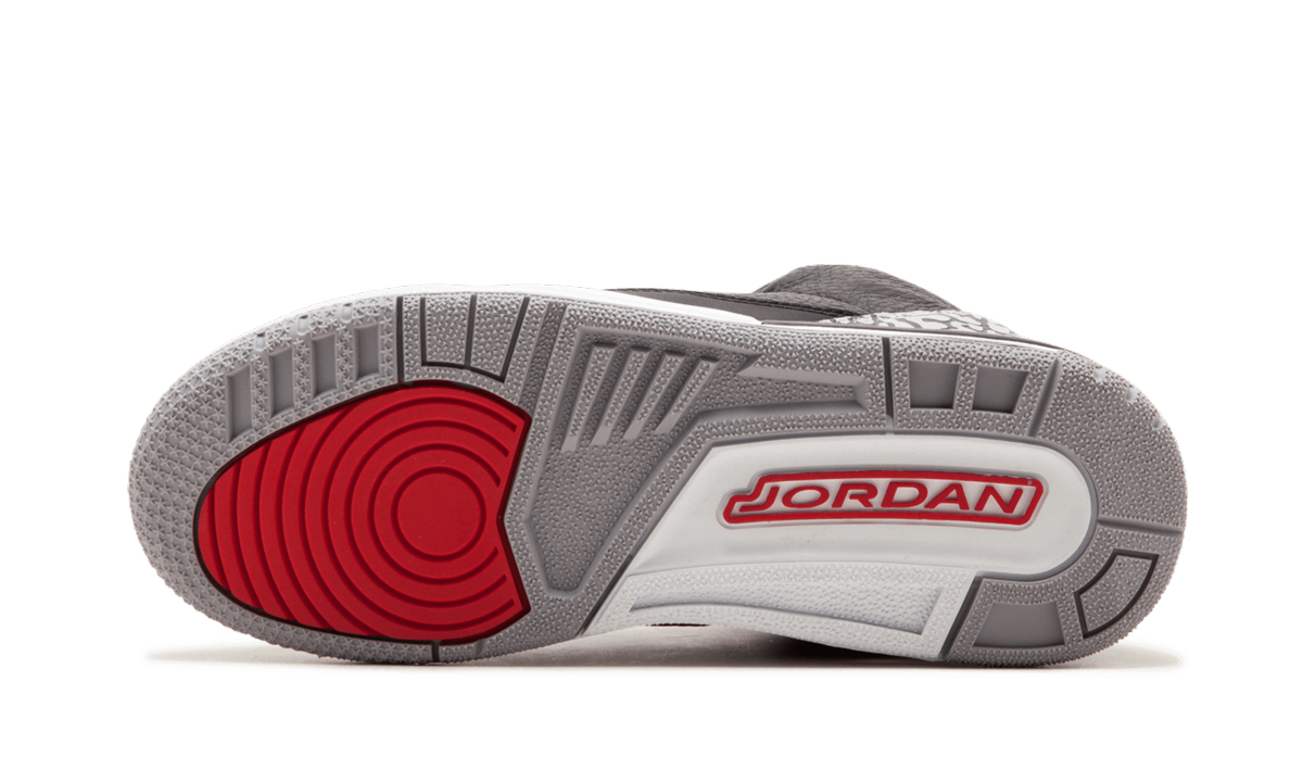 jordan 3 retro black cement 2018 gs+854261-001+bottom view