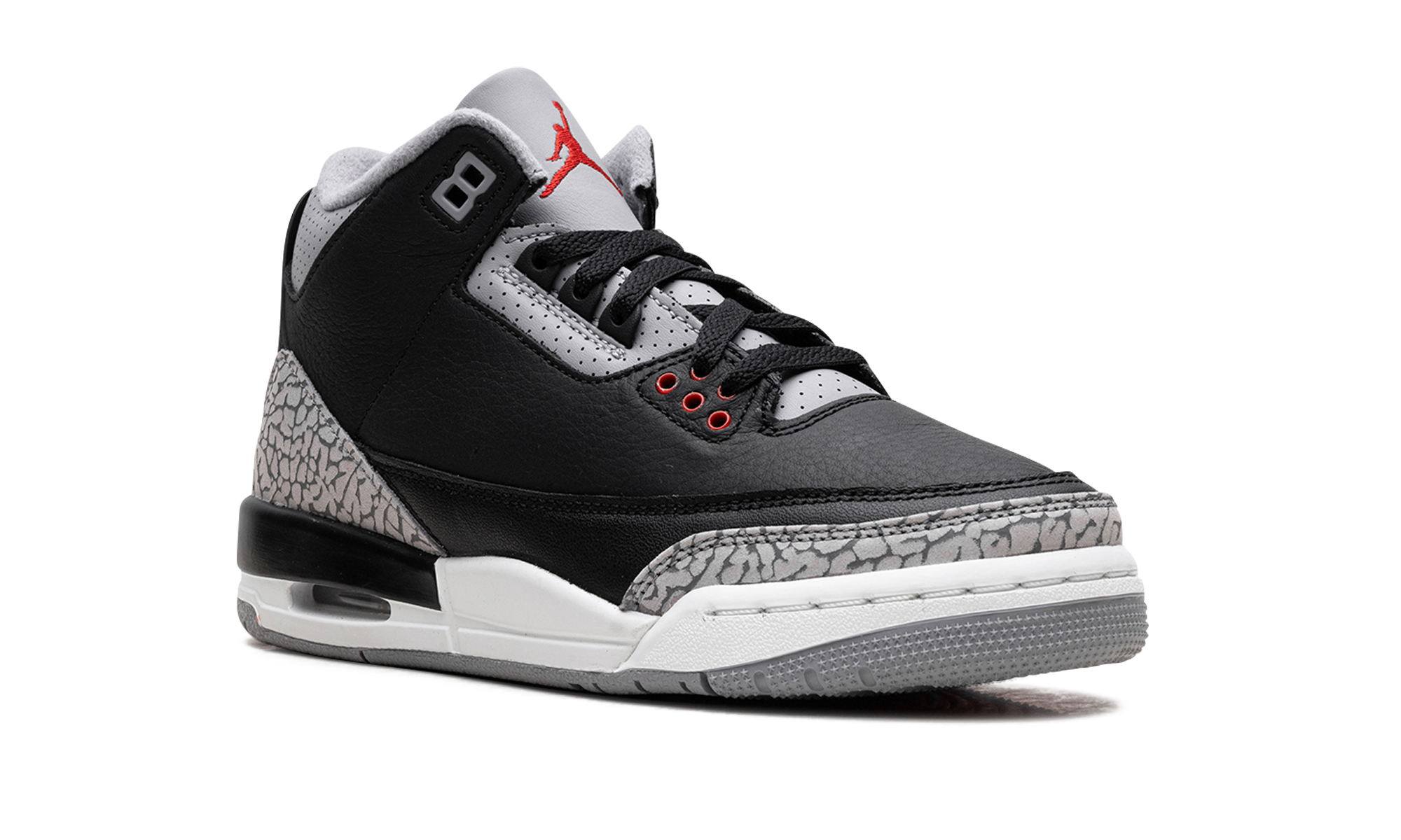jordan 3 retro black cement 2024 gs+DM0967-010+diagnol right view