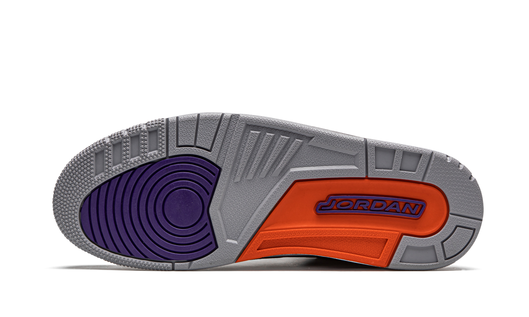jordan 3 retro black court purple+CT8532-050+bottom view