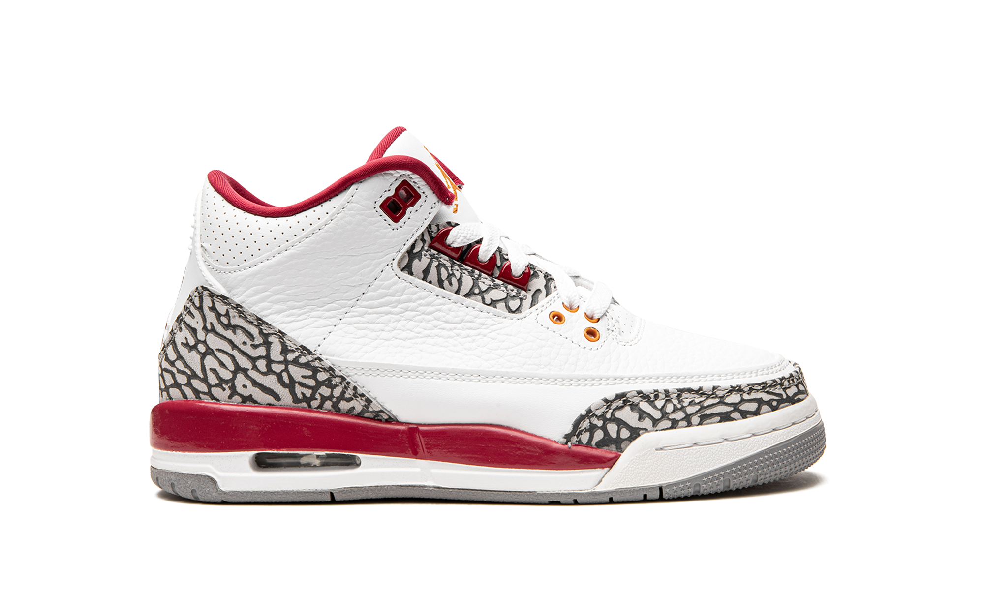 jordan 3 retro cardinal gs+398614-126+right view