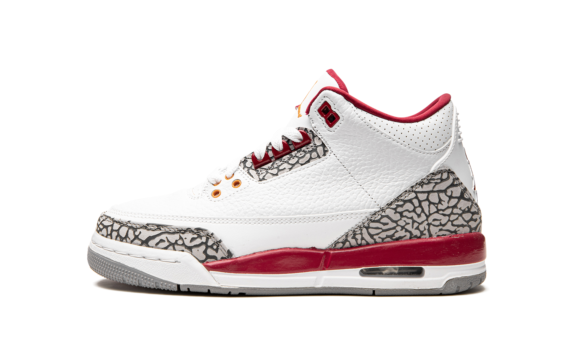 jordan 3 retro cardinal gs+398614-126+diagnol right view 1