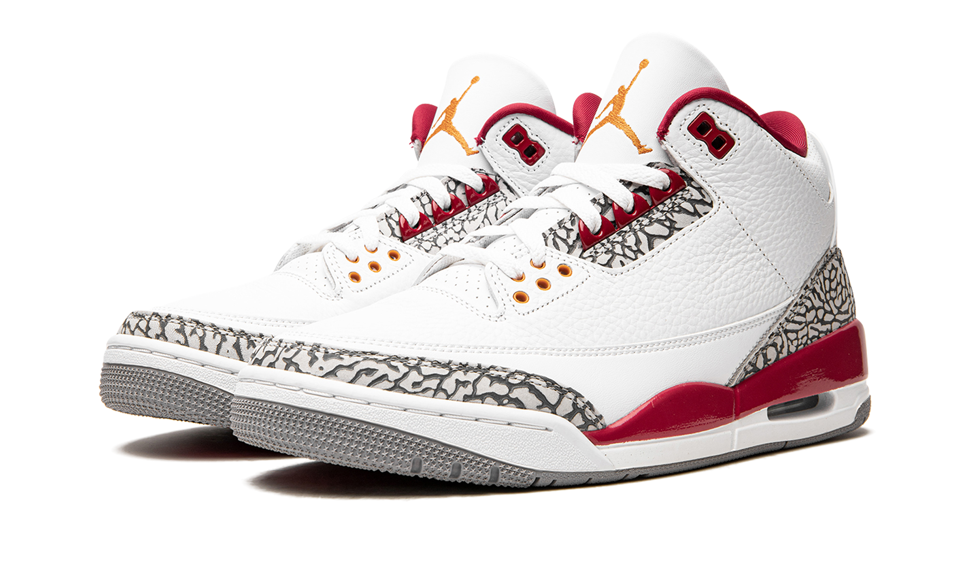 jordan 3 retro cardinal red+CT8532-126+diagnol left view