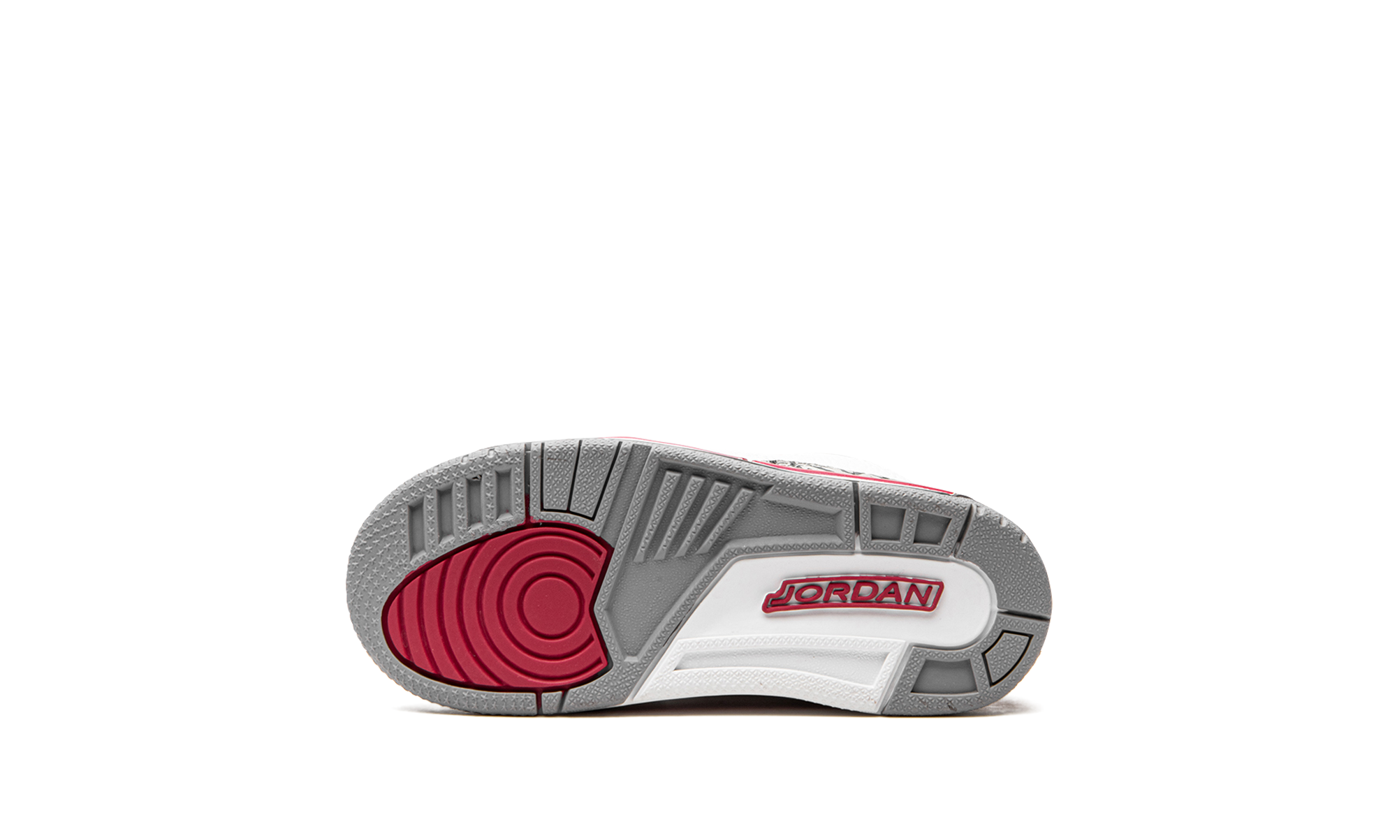 jordan 3 retro cardinal td+832033-126+bottom view