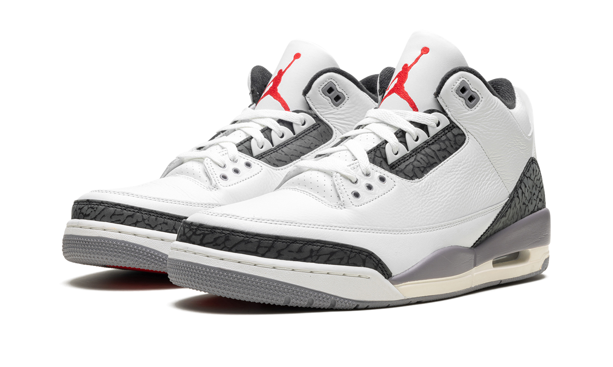 jordan 3 retro cement grey+CT8532-106+diagnol left view