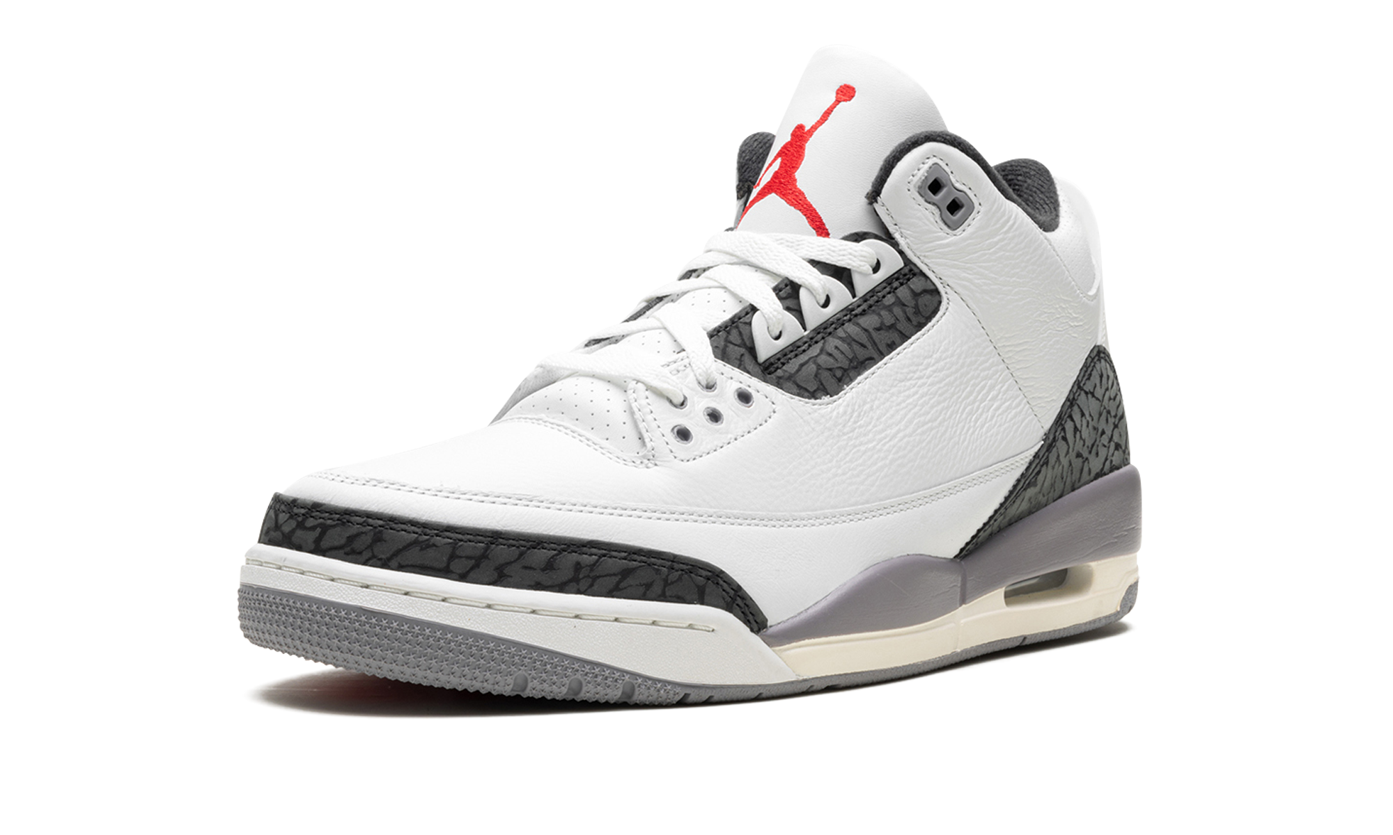 jordan 3 retro cement grey+CT8532-106+left diagnol single view