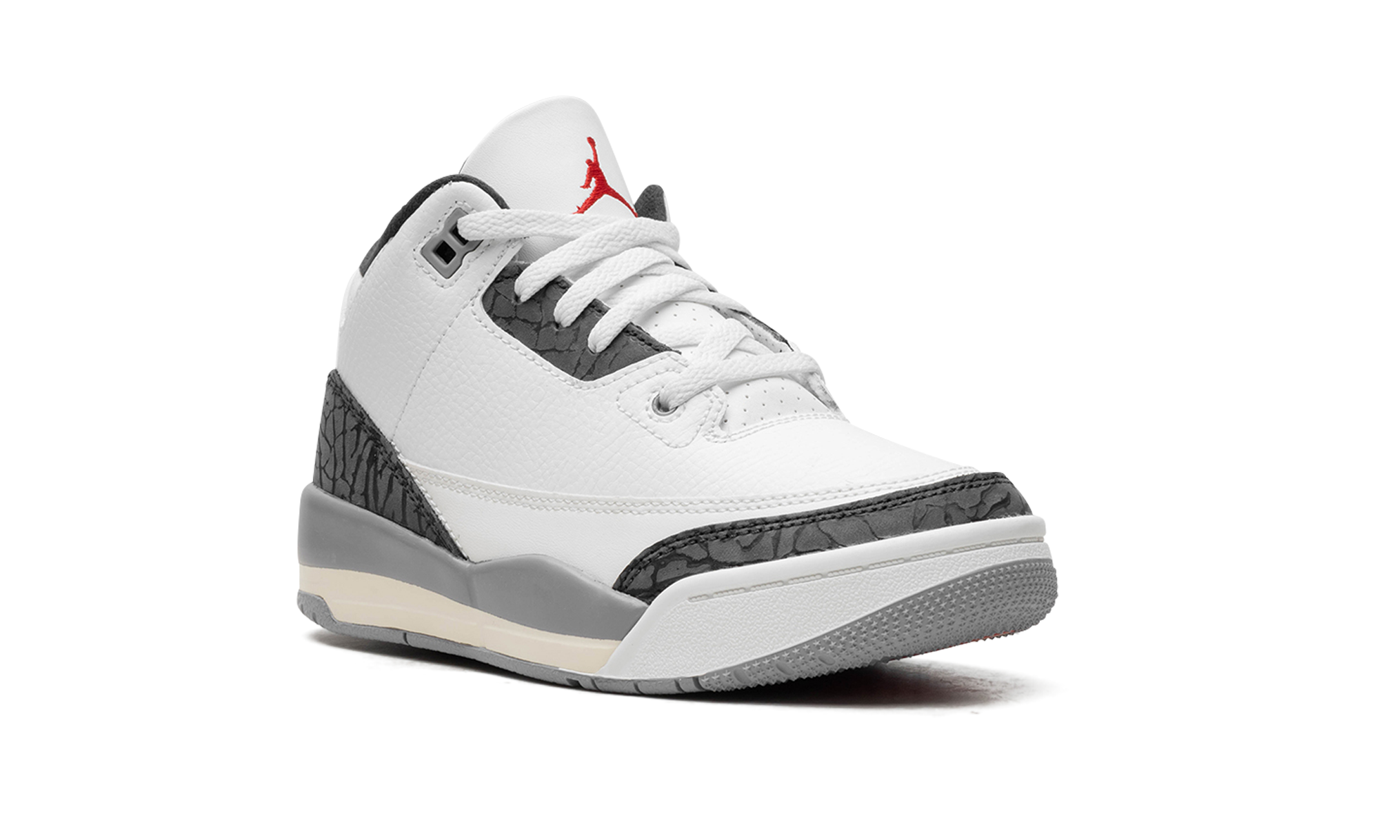 jordan 3 retro cement grey ps+DM0966-106+diagnol right view