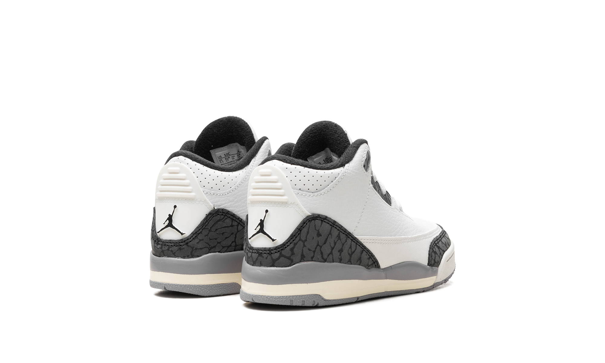 jordan 3 retro cement grey td+DM0968-106+diagnol left view