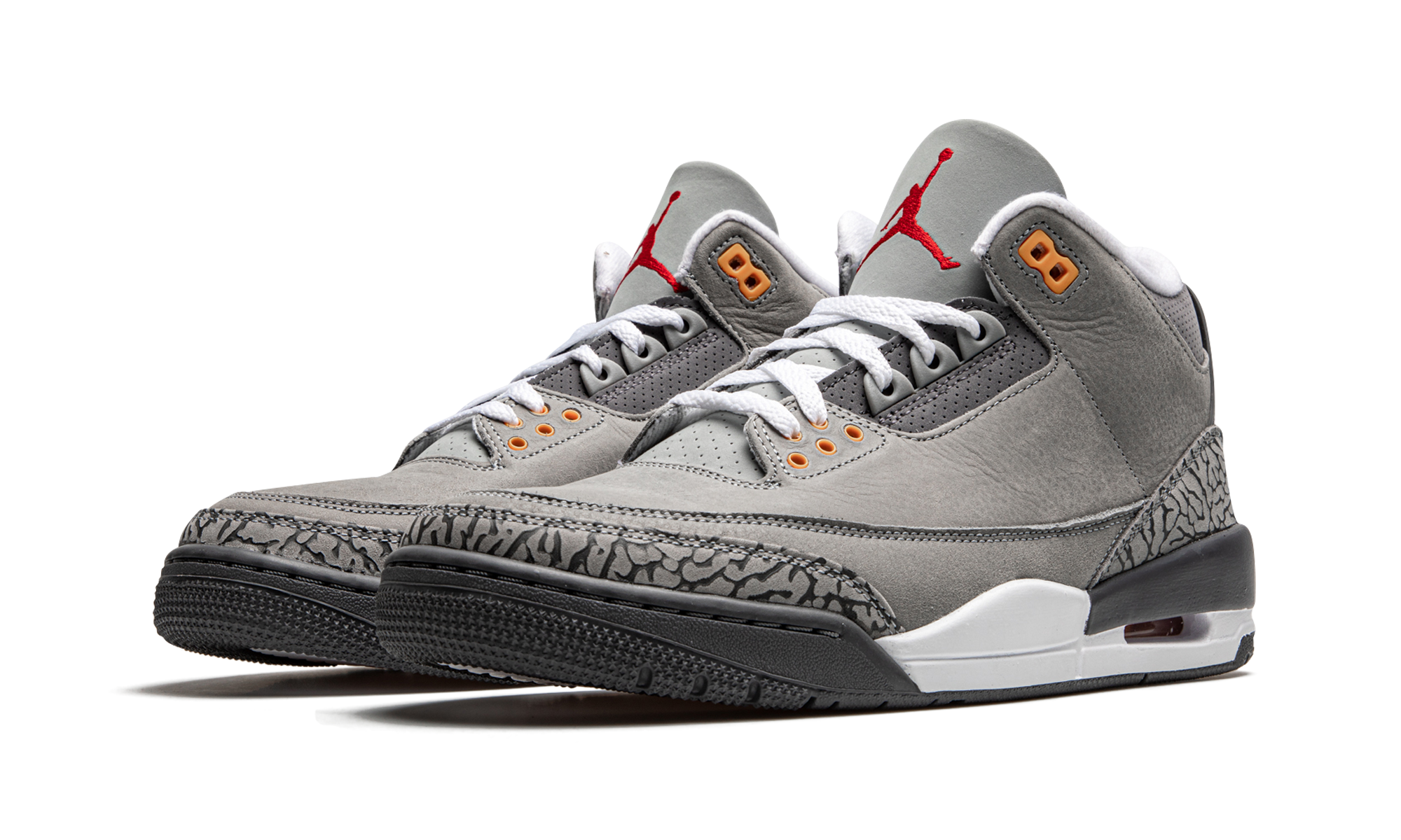 jordan 3 retro cool grey 2021+CT8532-012+diagnol left view