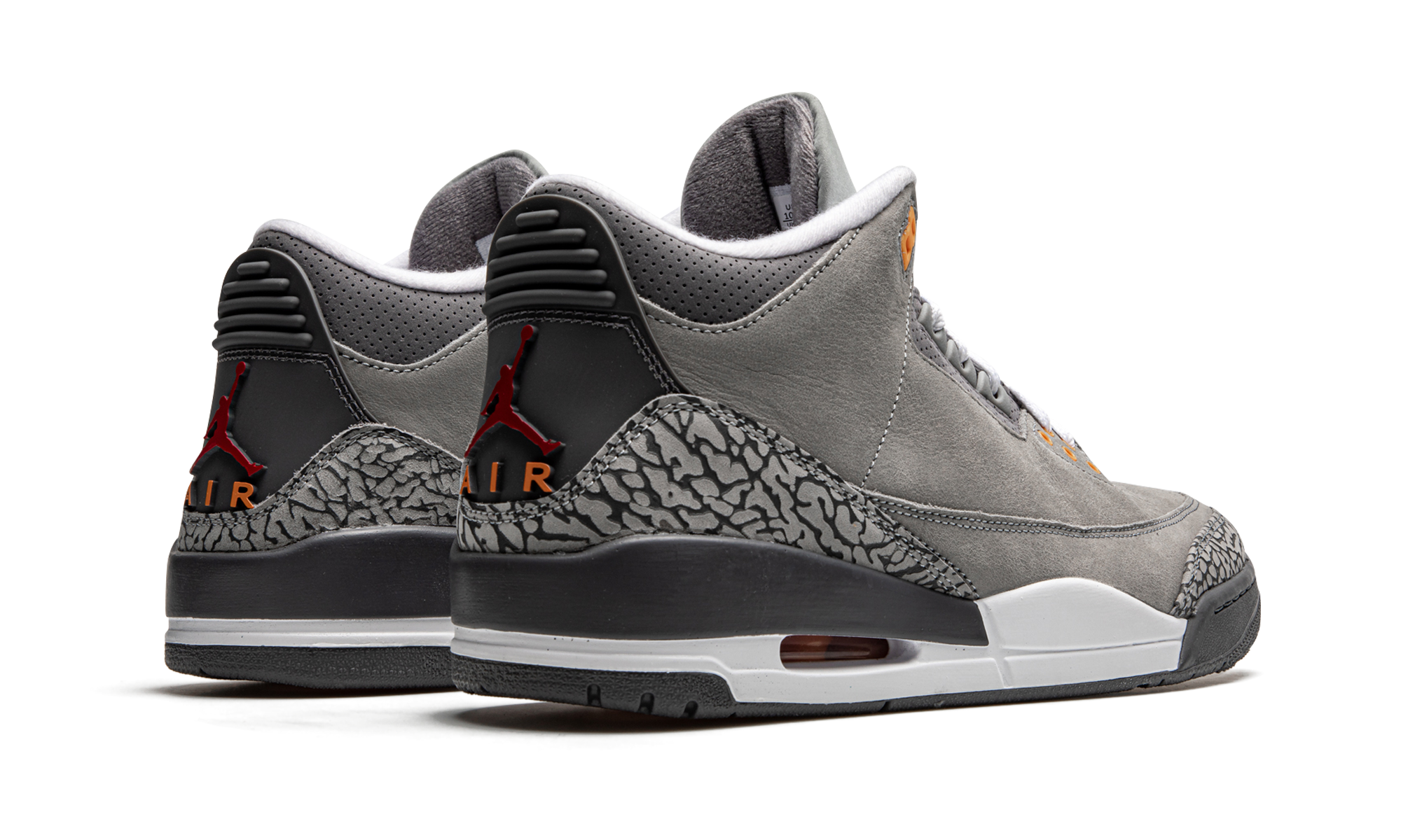 jordan 3 retro cool grey 2021+CT8532-012+diagnol right behind view