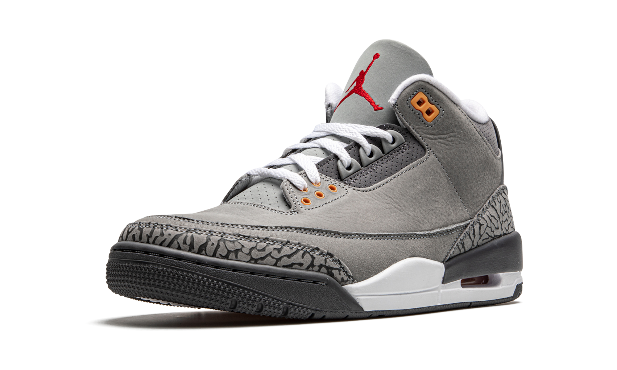 jordan 3 retro cool grey 2021+CT8532-012+left diagnol single view