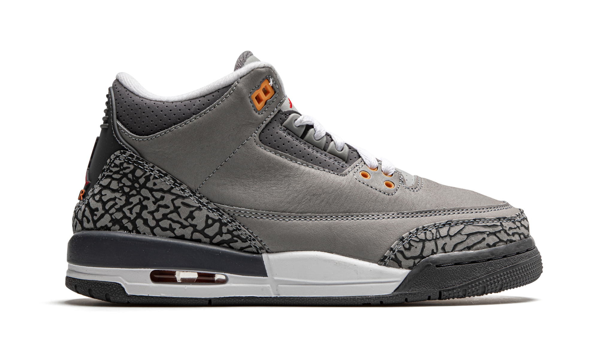 jordan 3 retro cool grey 2021 gs+398614-012+right view