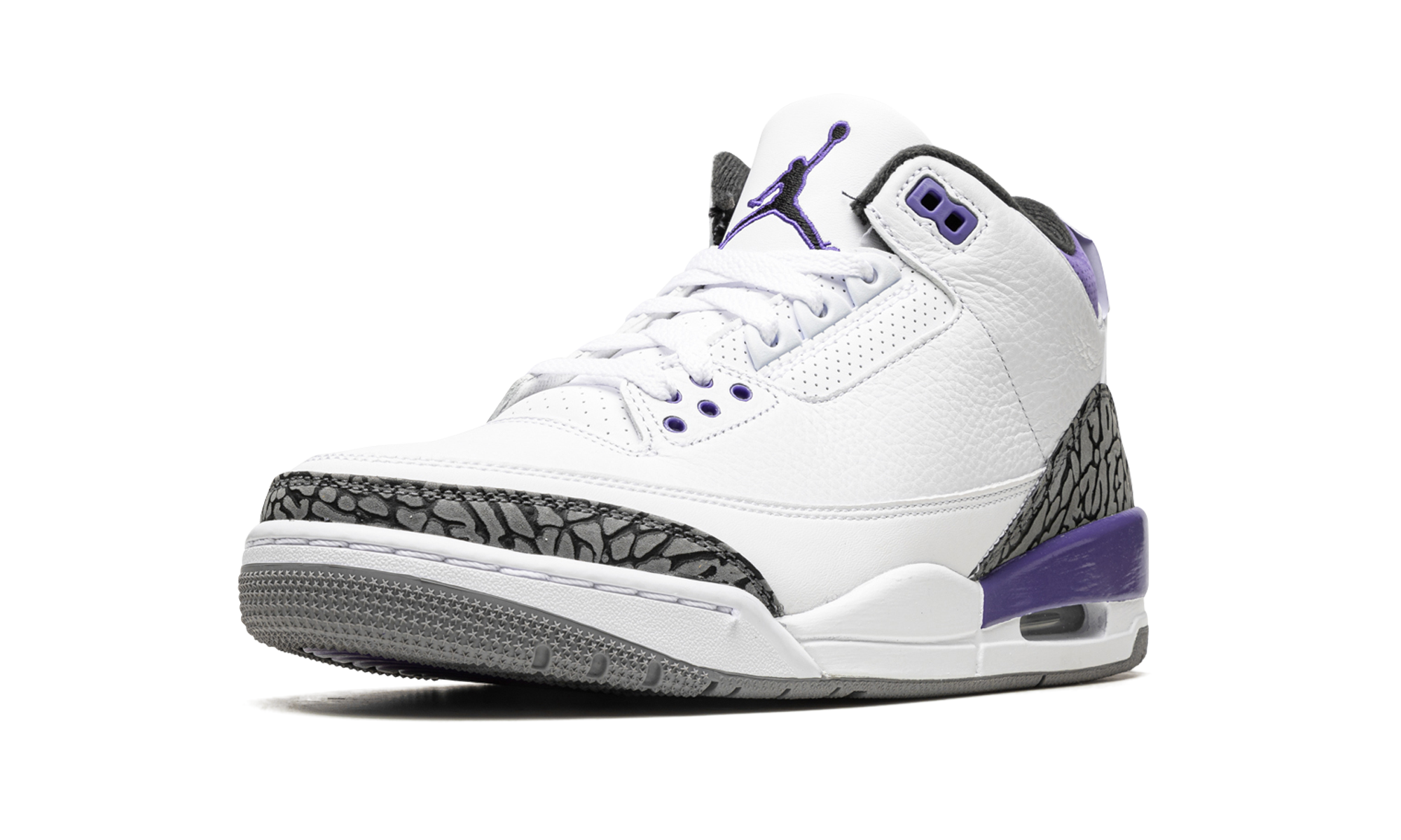 jordan 3 retro dark iris+CT8532-105+left diagnol single view