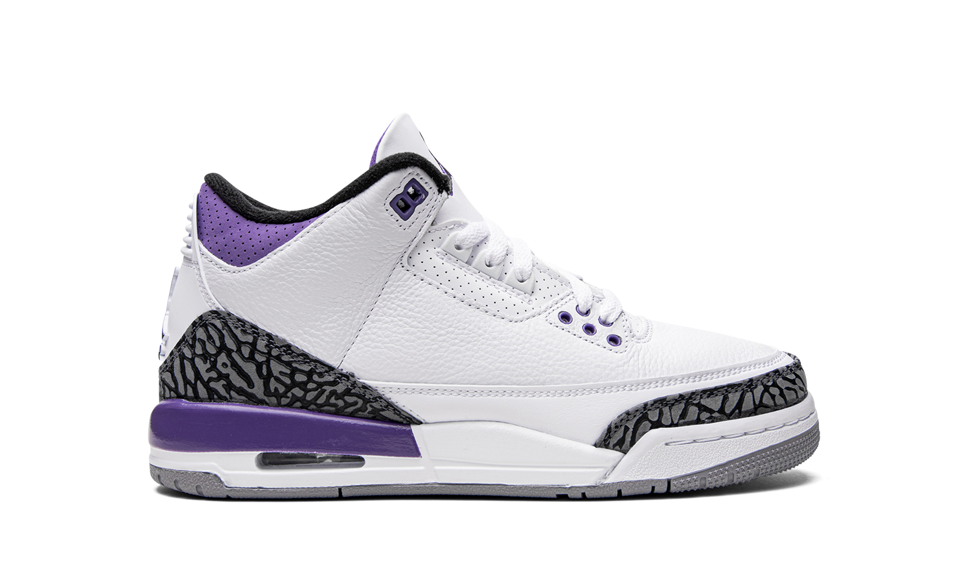 jordan 3 retro dark iris gs+DM0967-105+right view