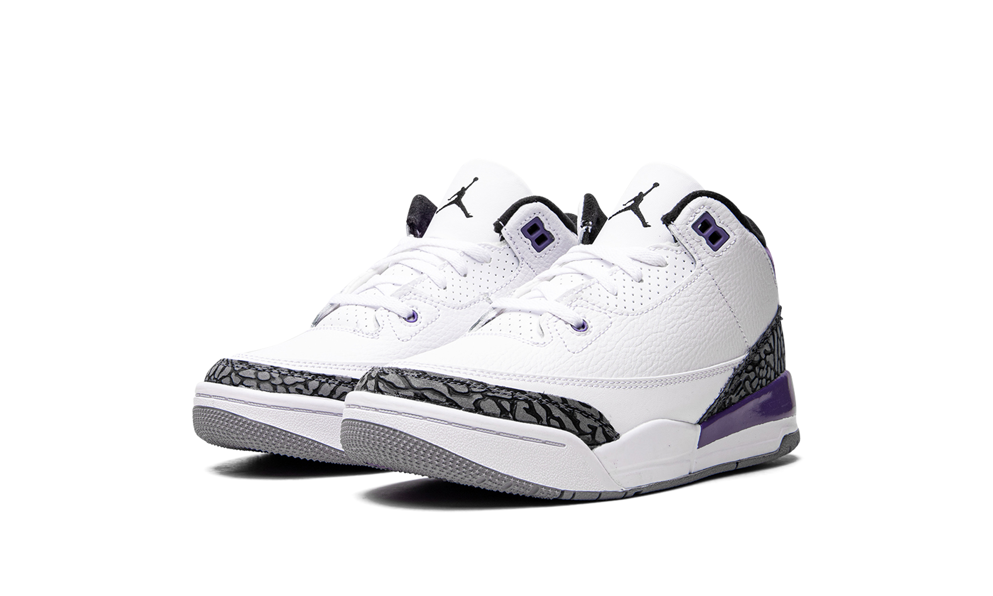 jordan 3 retro dark iris ps+DM0966-105+diagnol left view