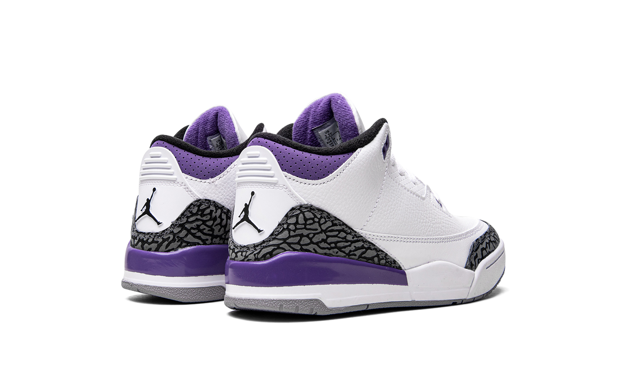 jordan 3 retro dark iris ps+DM0966-105+diagnol right behind view