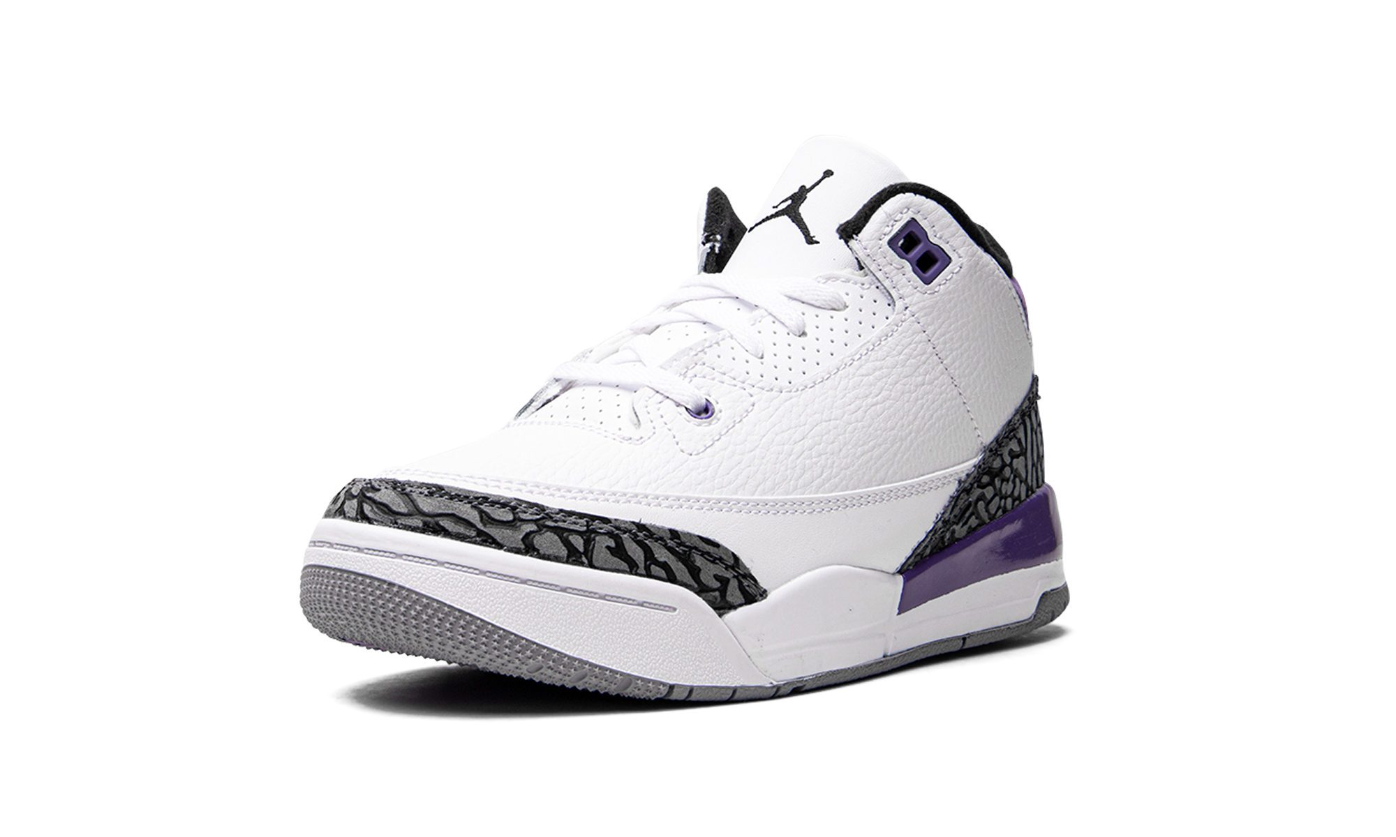 jordan 3 retro dark iris ps+DM0966-105+left diagnol single view