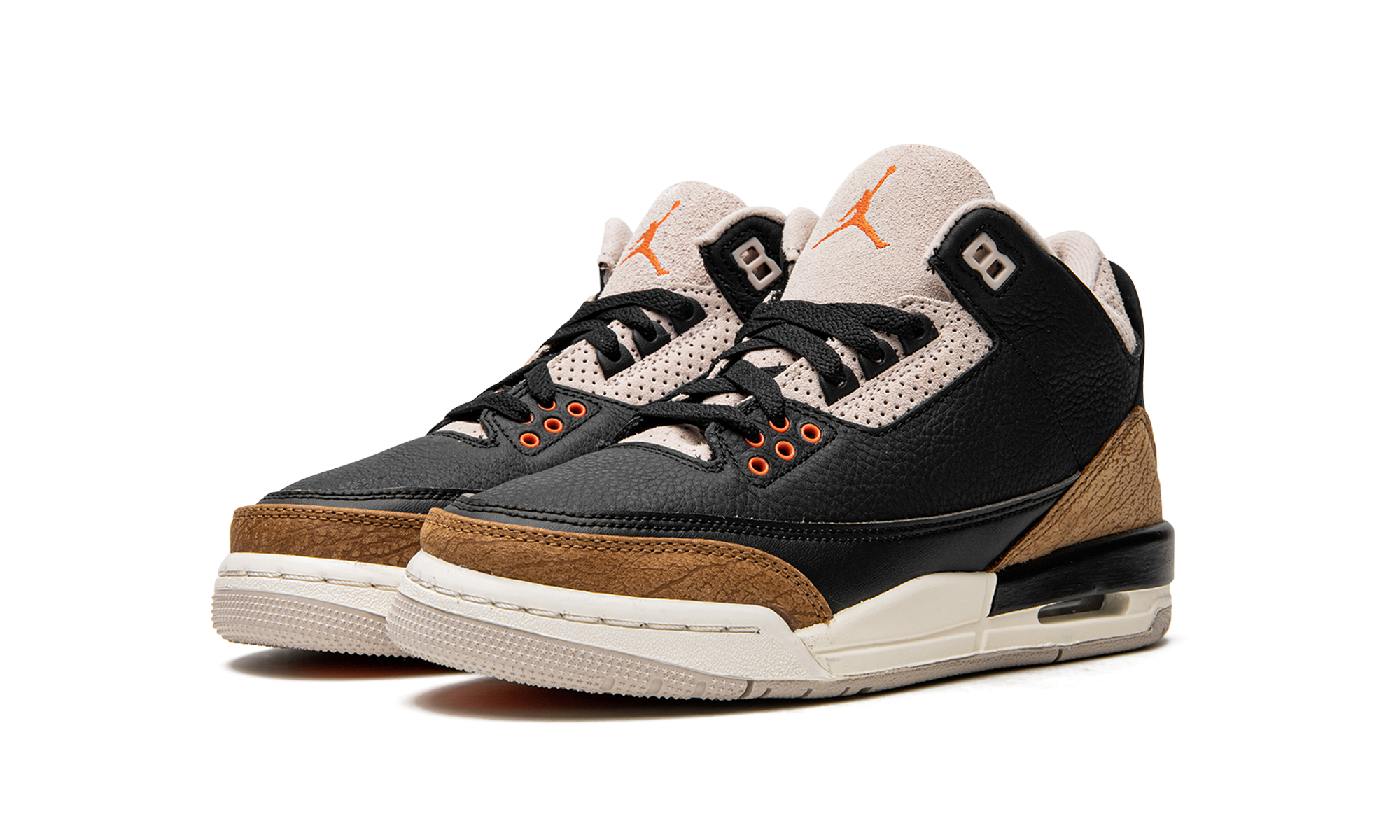 jordan 3 retro desert elephant gs+DM0967-008+diagnol left view