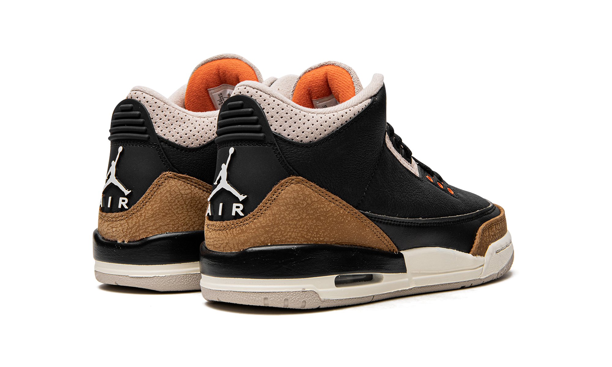jordan 3 retro desert elephant gs+DM0967-008+diagnol right behind view