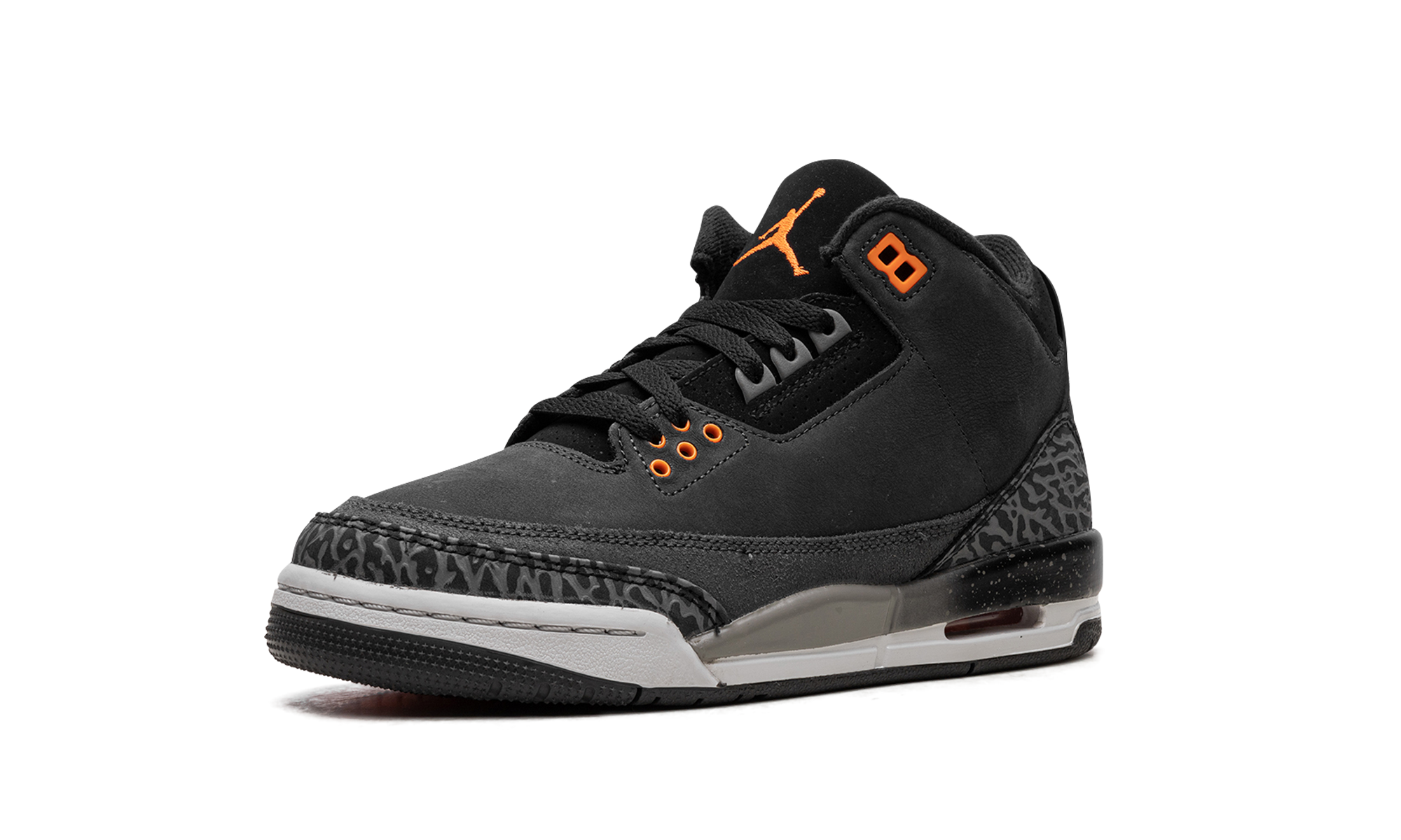 jordan 3 retro fear pack 2023 gs+DM0967-080+left diagnol single view
