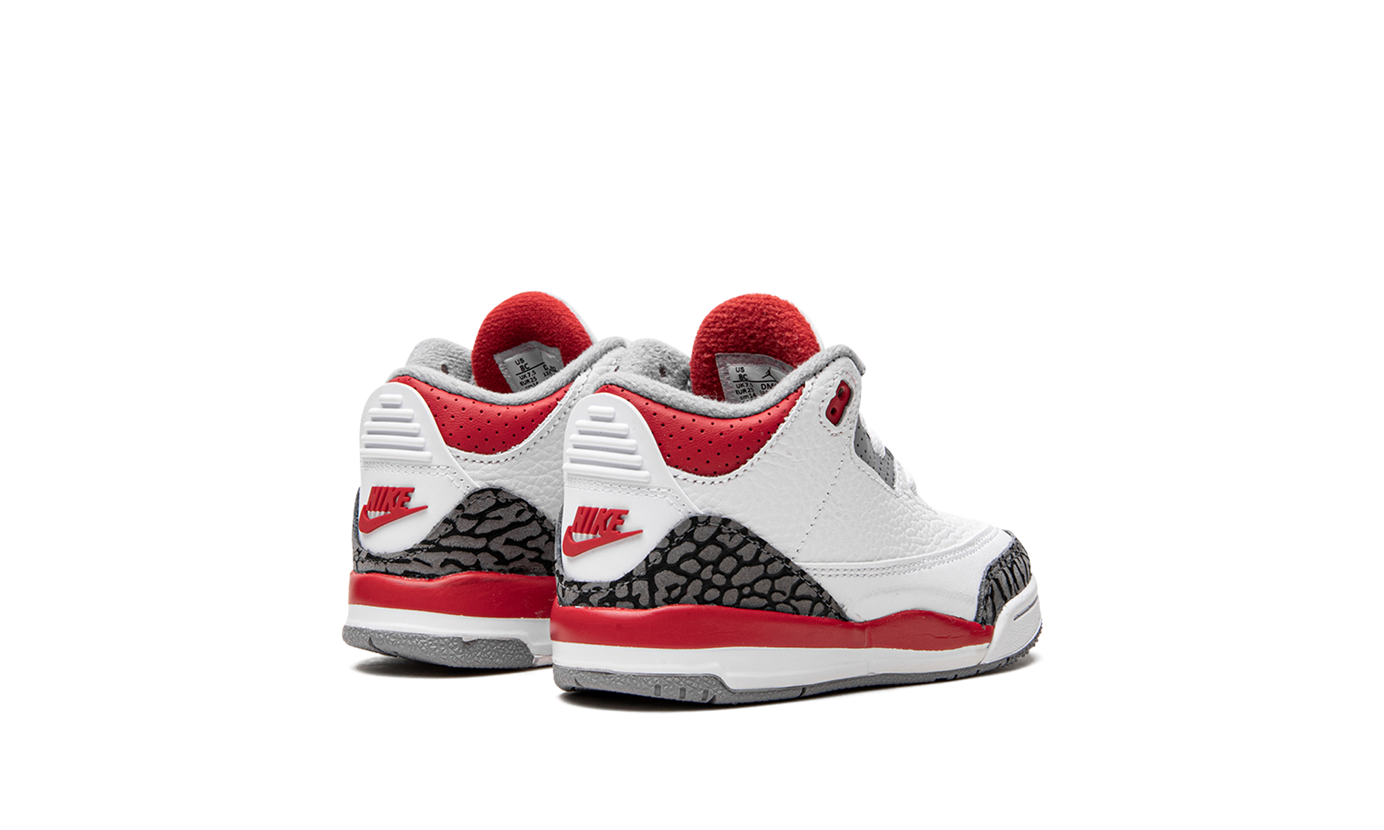 jordan 3 retro fire red 2022 td+DM0968-160+diagnol right behind view
