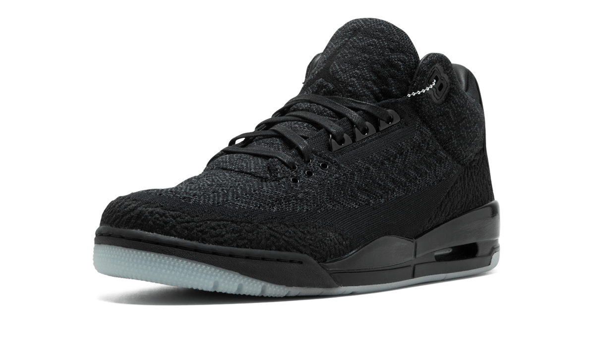 jordan 3 retro flyknit black+AQ1005-001+left diagnol single view