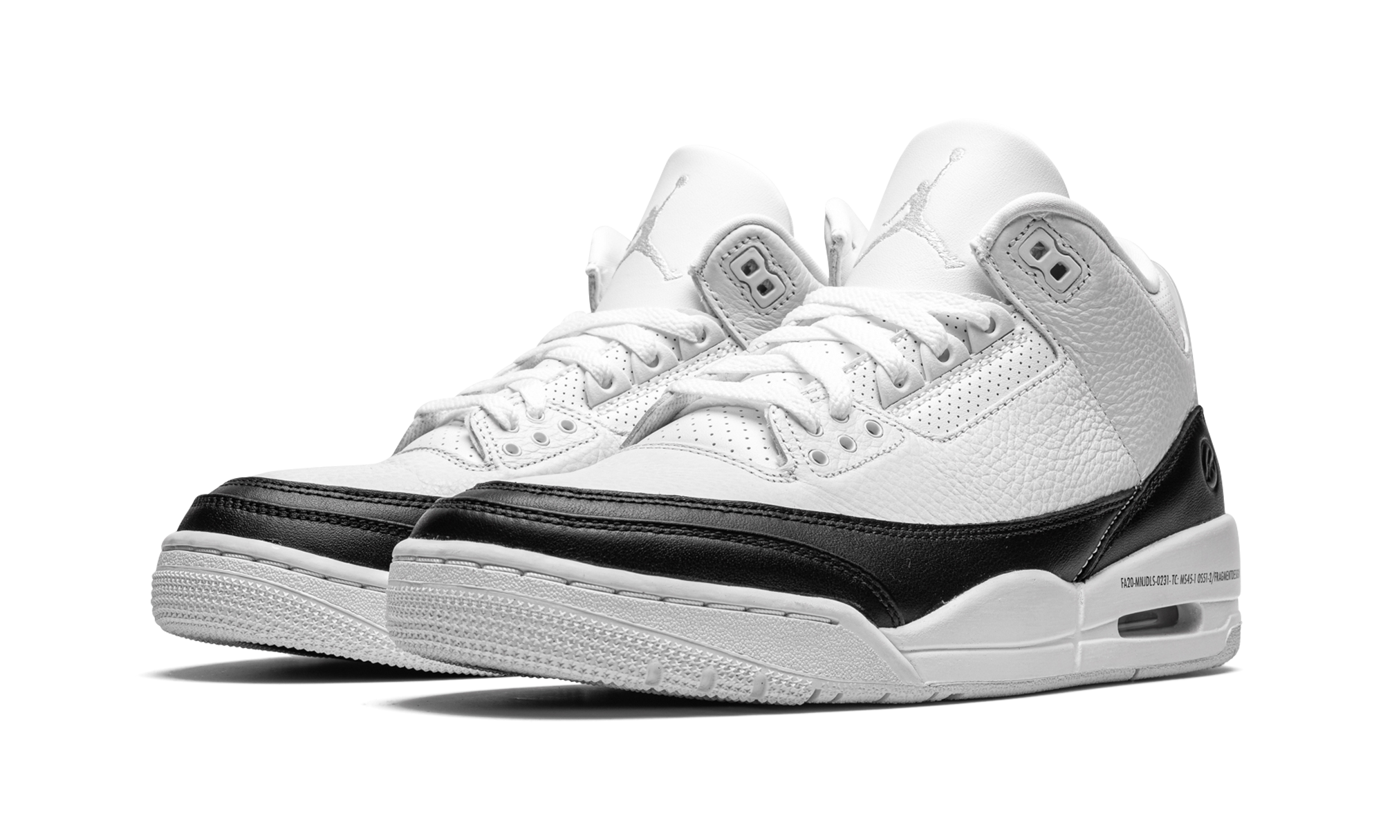 jordan 3 retro fragment+DA3595-100+diagnol left view