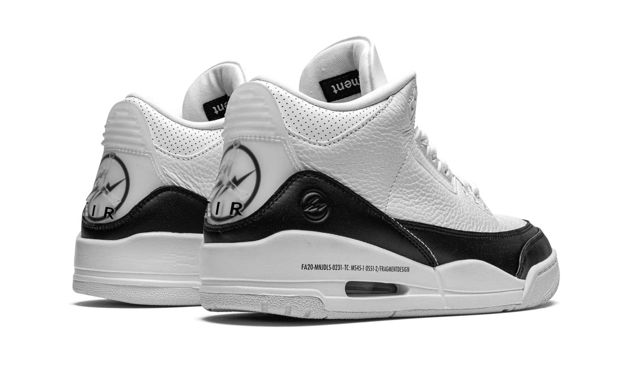 jordan 3 retro fragment+DA3595-100+diagnol right behind view