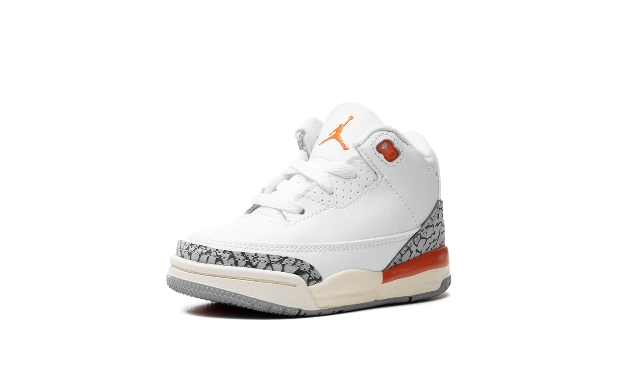 jordan 3 retro georgia peach td+FQ9175-121+left diagnol single view