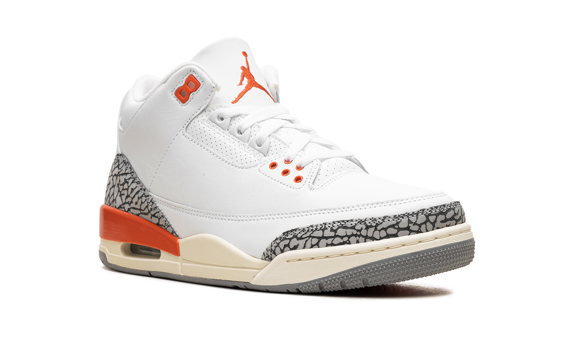 jordan 3 retro georgia peach women s+CK9246-121+diagnol right view